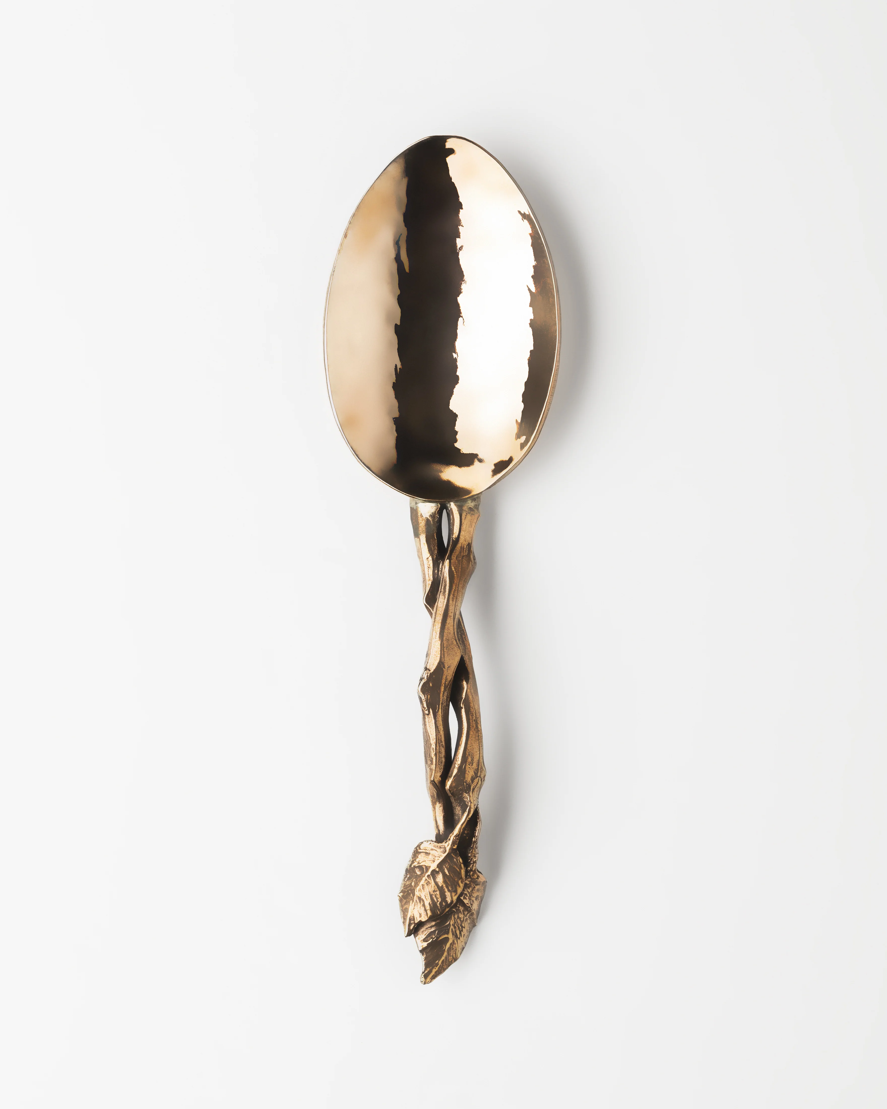 Foglie Bronze Risotto Spoon by Osanna Visconti, Natural