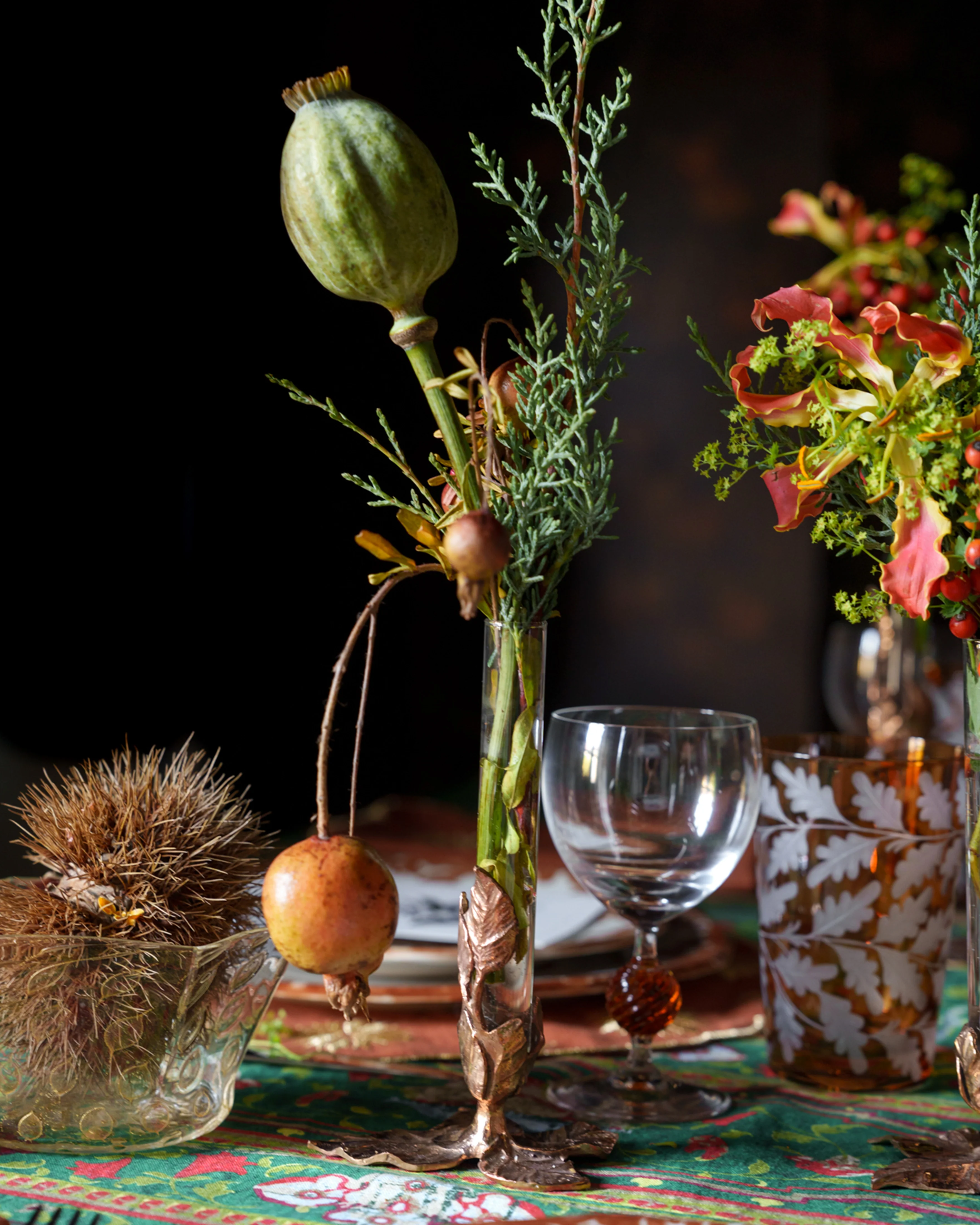 Foglie Bud Vase Bronze Natural by Osanna Visconti, Small - Image 2
