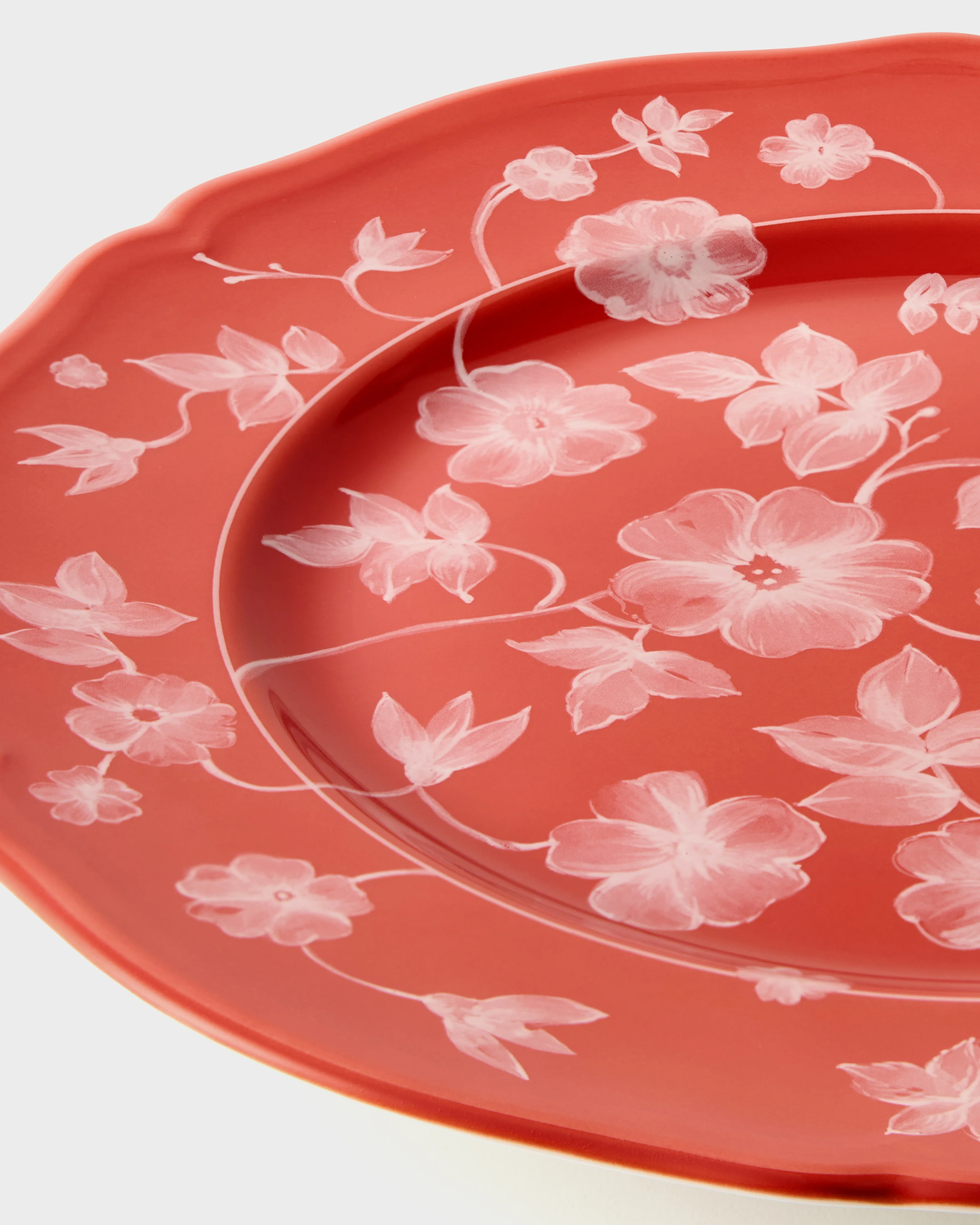 Floral Charger Red by Ginori 1735 - Image 3