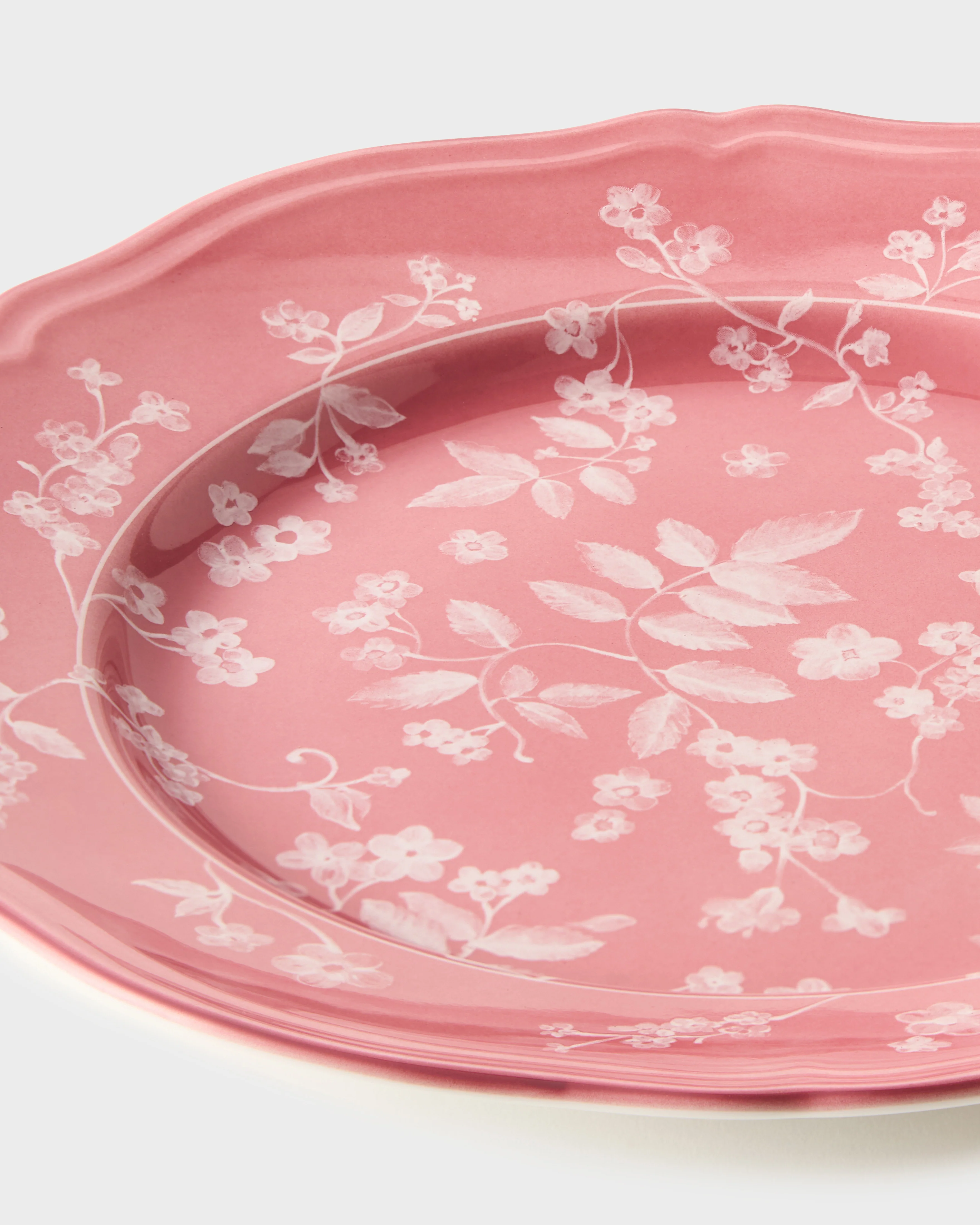 Floral Dinner Plate Pink by Ginori 1735 - Image 3