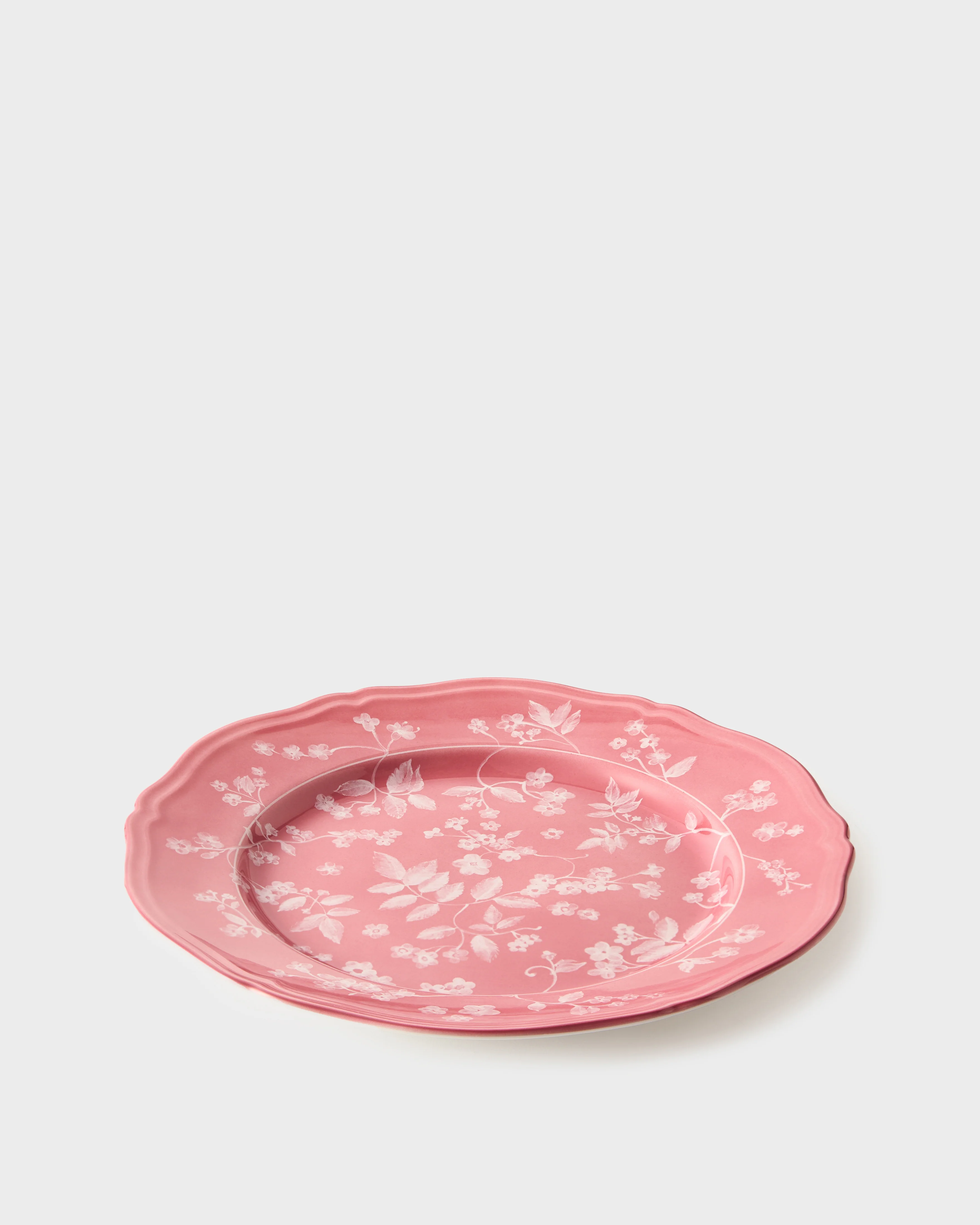 Floral Dinner Plate Pink by Ginori 1735 - Image 4