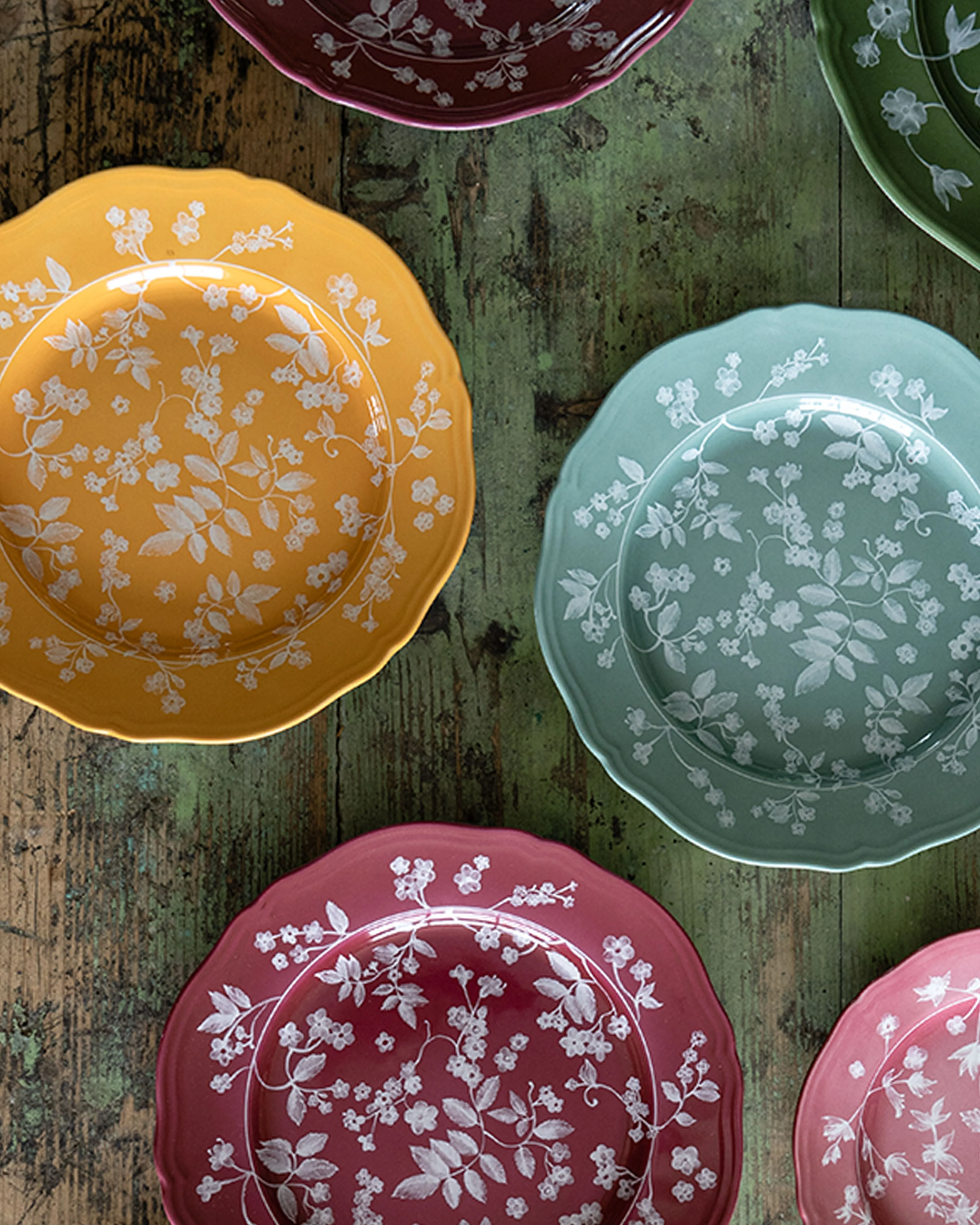 Floral Dinner Plate Sage by Ginori 1735 - Image 5