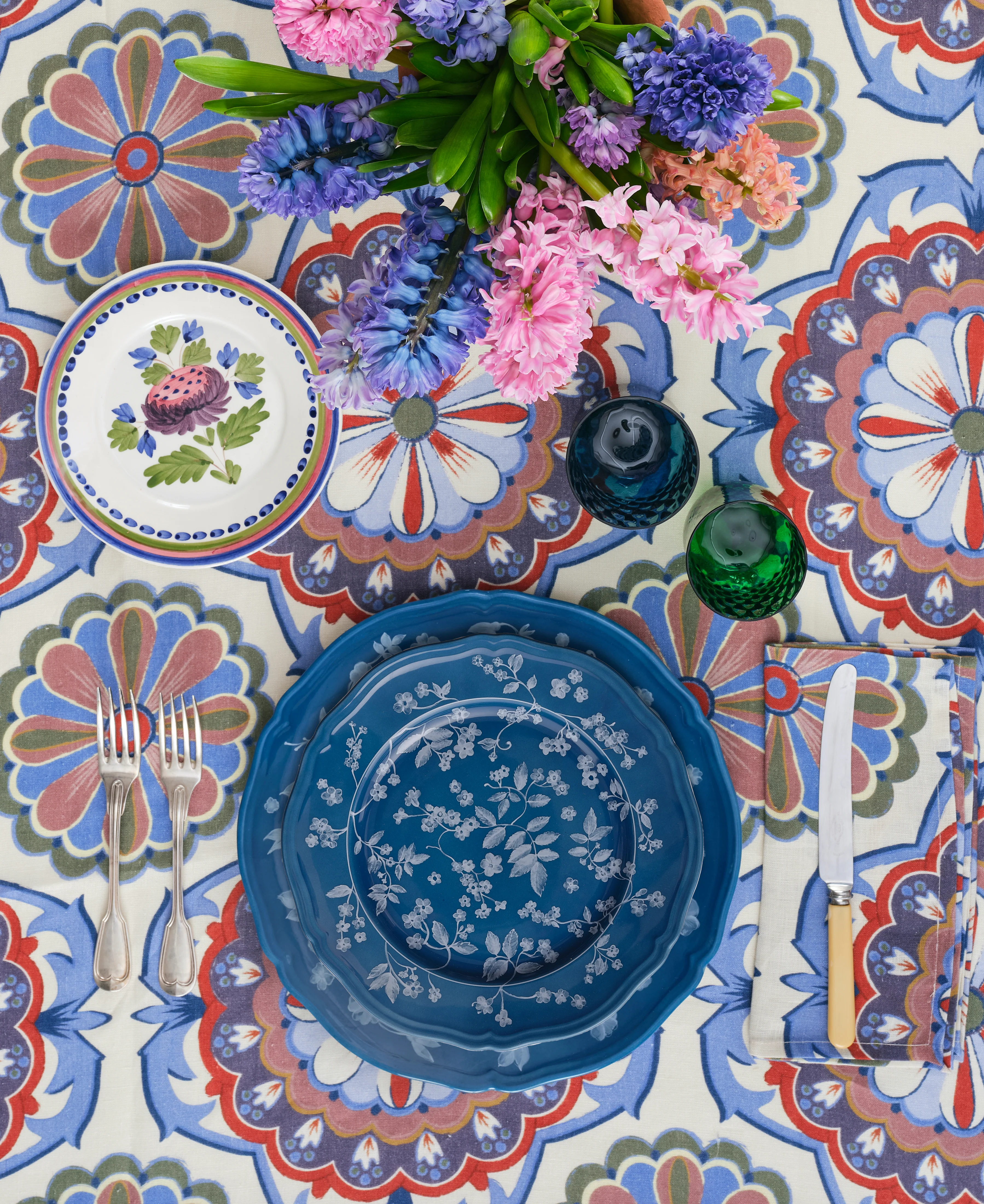 Floral Charger Petrol by Ginori 1735 - Image 4