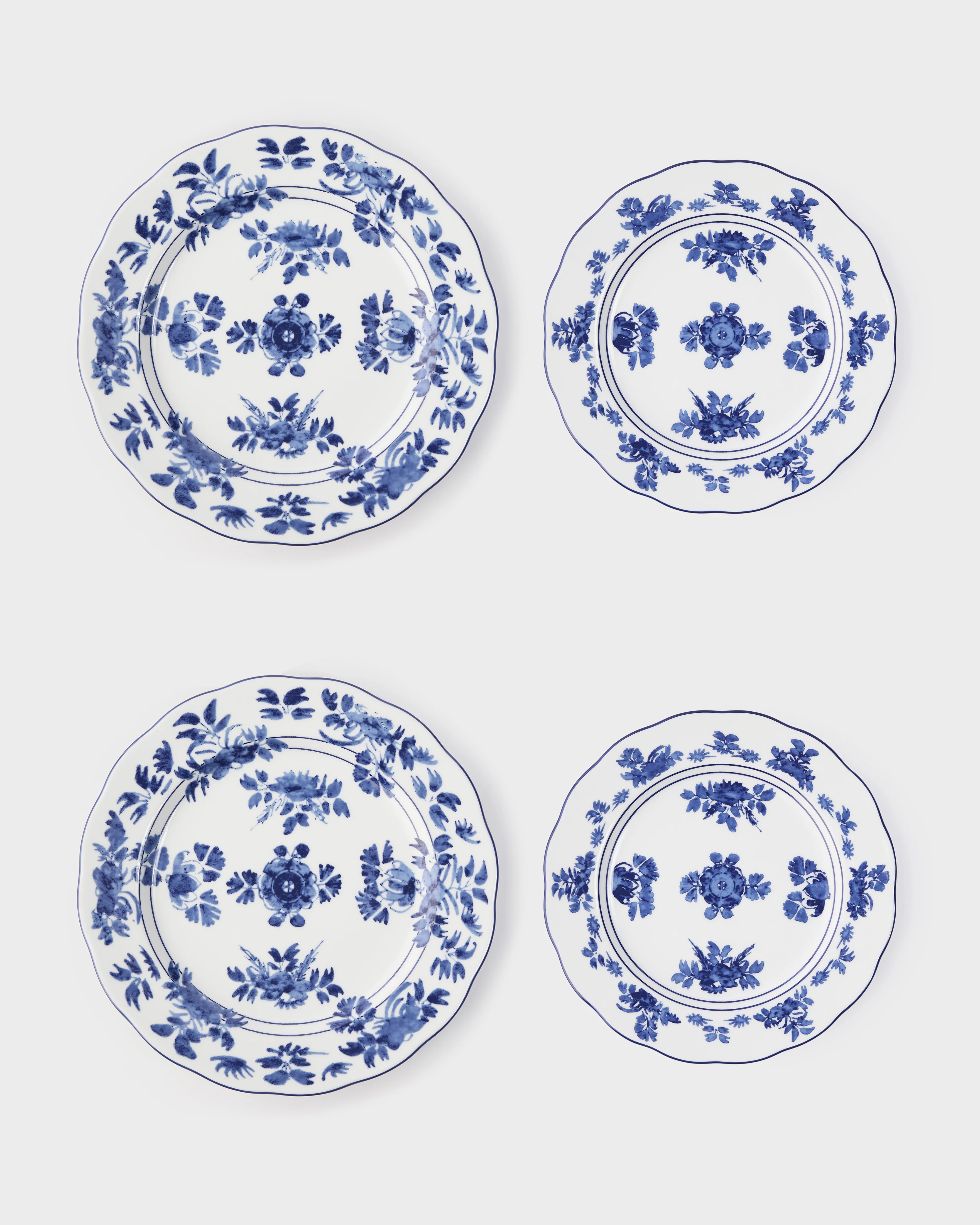Gloria Porcelain Dinner & Dessert Plates (Set of 2)