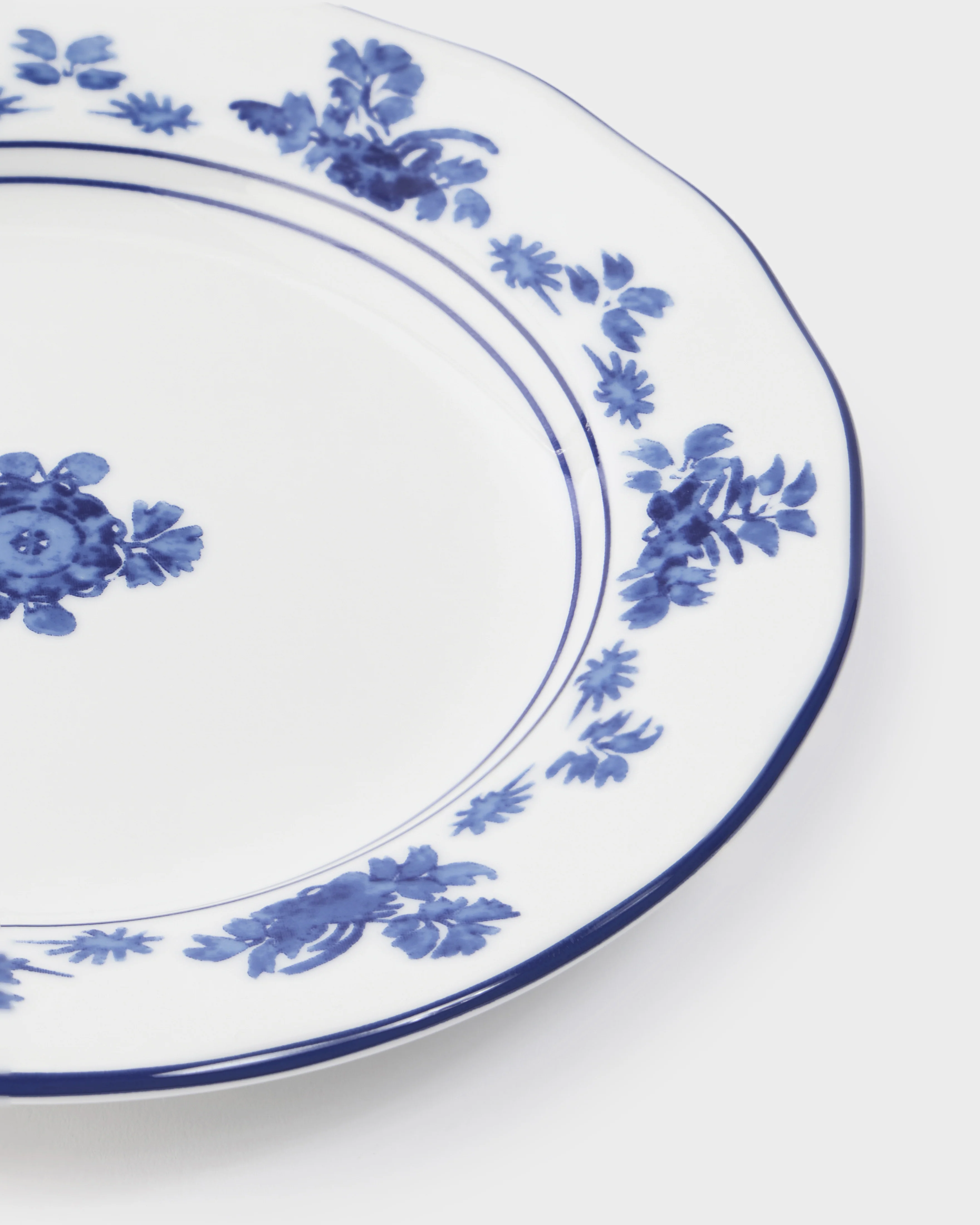Gloria Porcelain Bread Plate, Blue - Image 2
