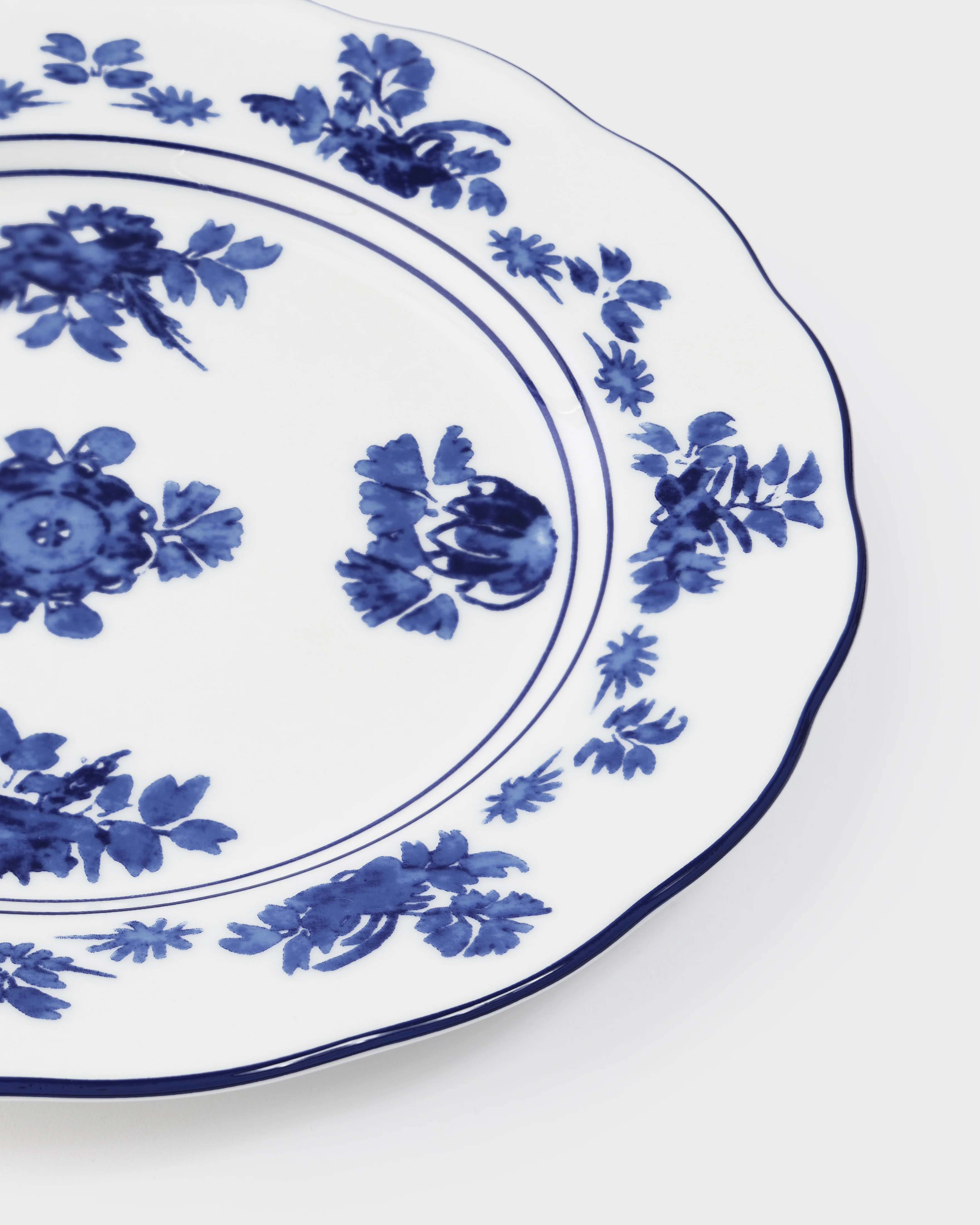 Gloria Porcelain Dessert Plate, Blue - Image 4