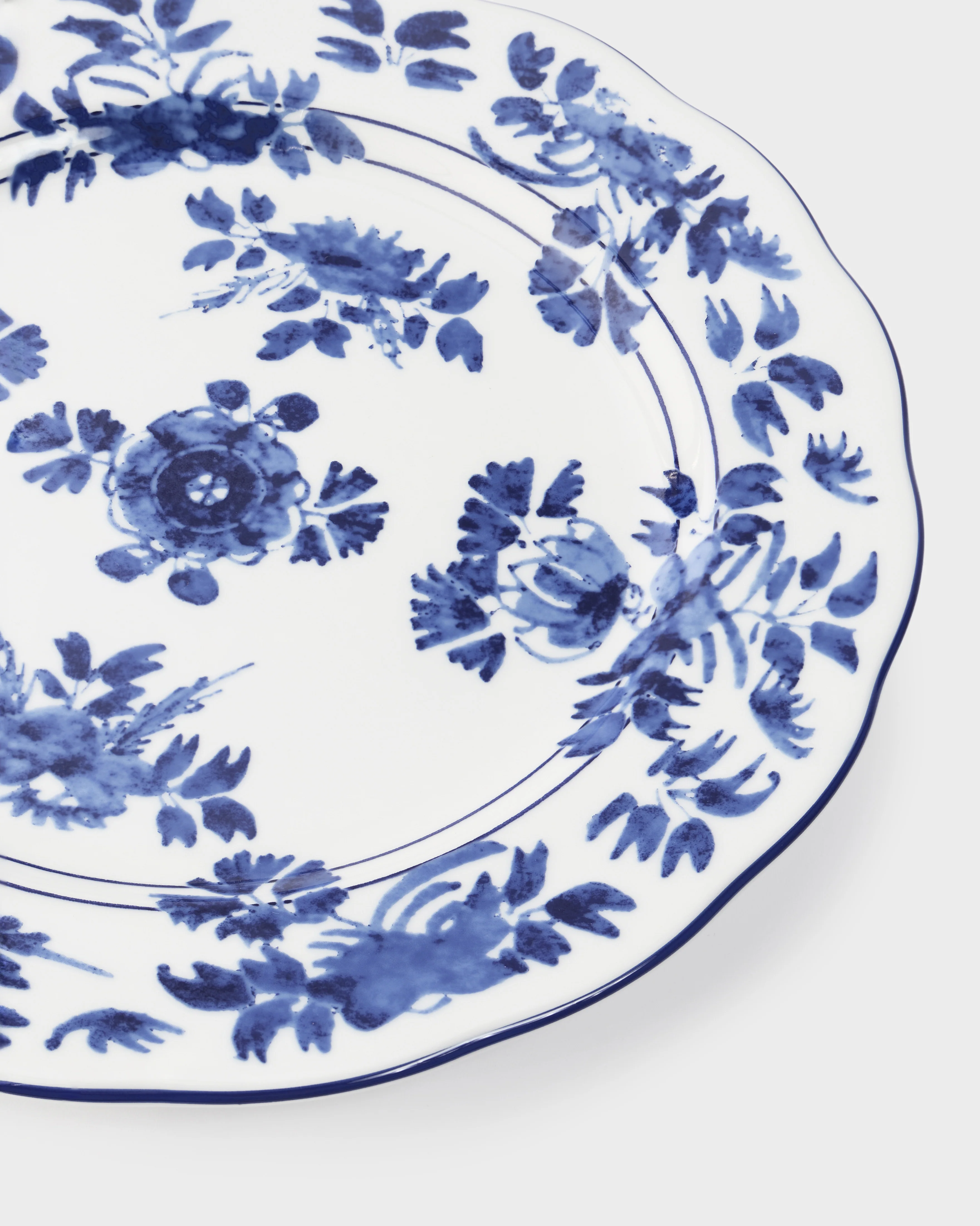 Gloria Porcelain Dinner Plate, Blue - Image 4