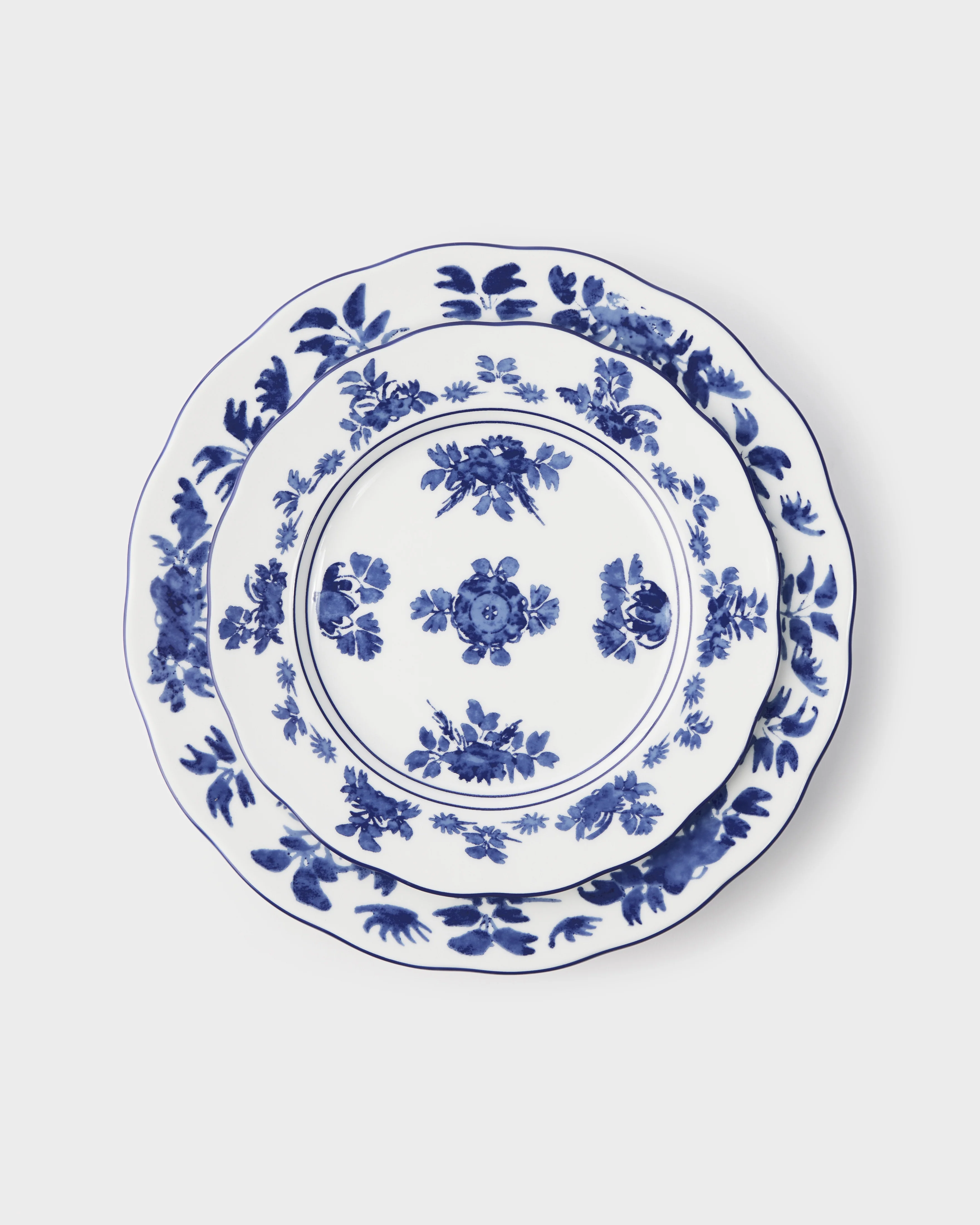 Gloria Porcelain Dinner Plate, Blue - Image 5