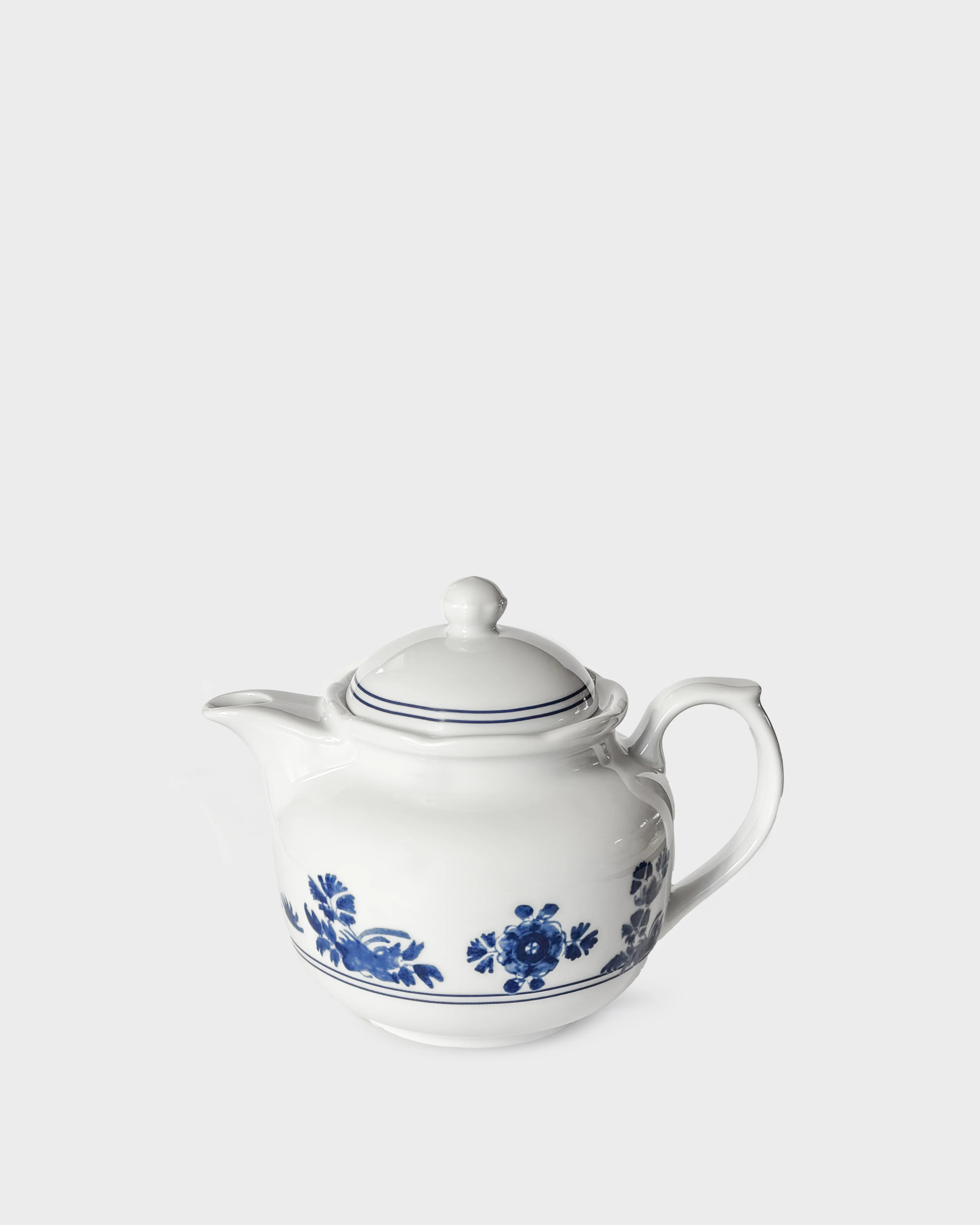 Gloria Porcelain Tea Pot, Blue