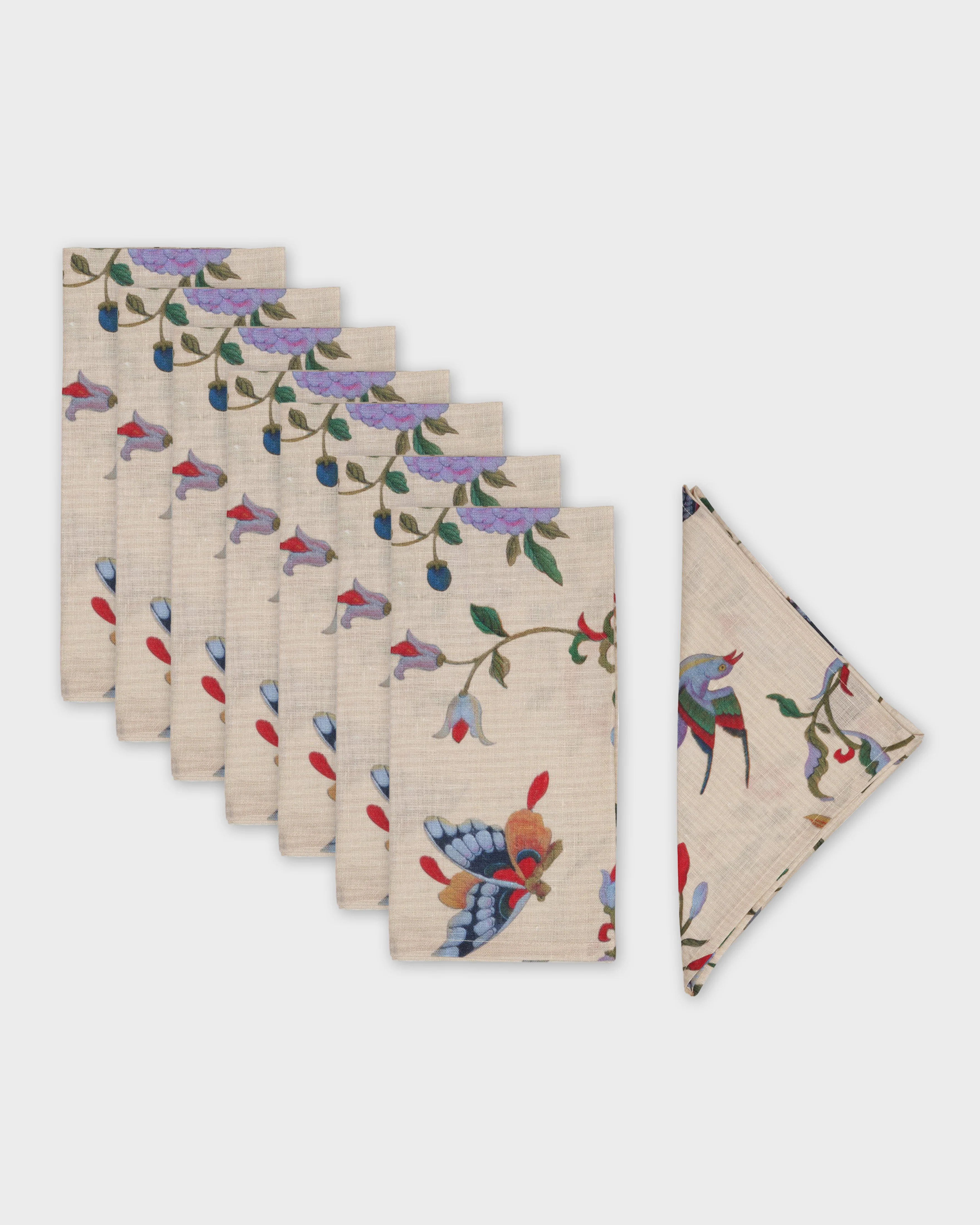 Houghton Hall Magnolia Linen Napkins (Set of 8)