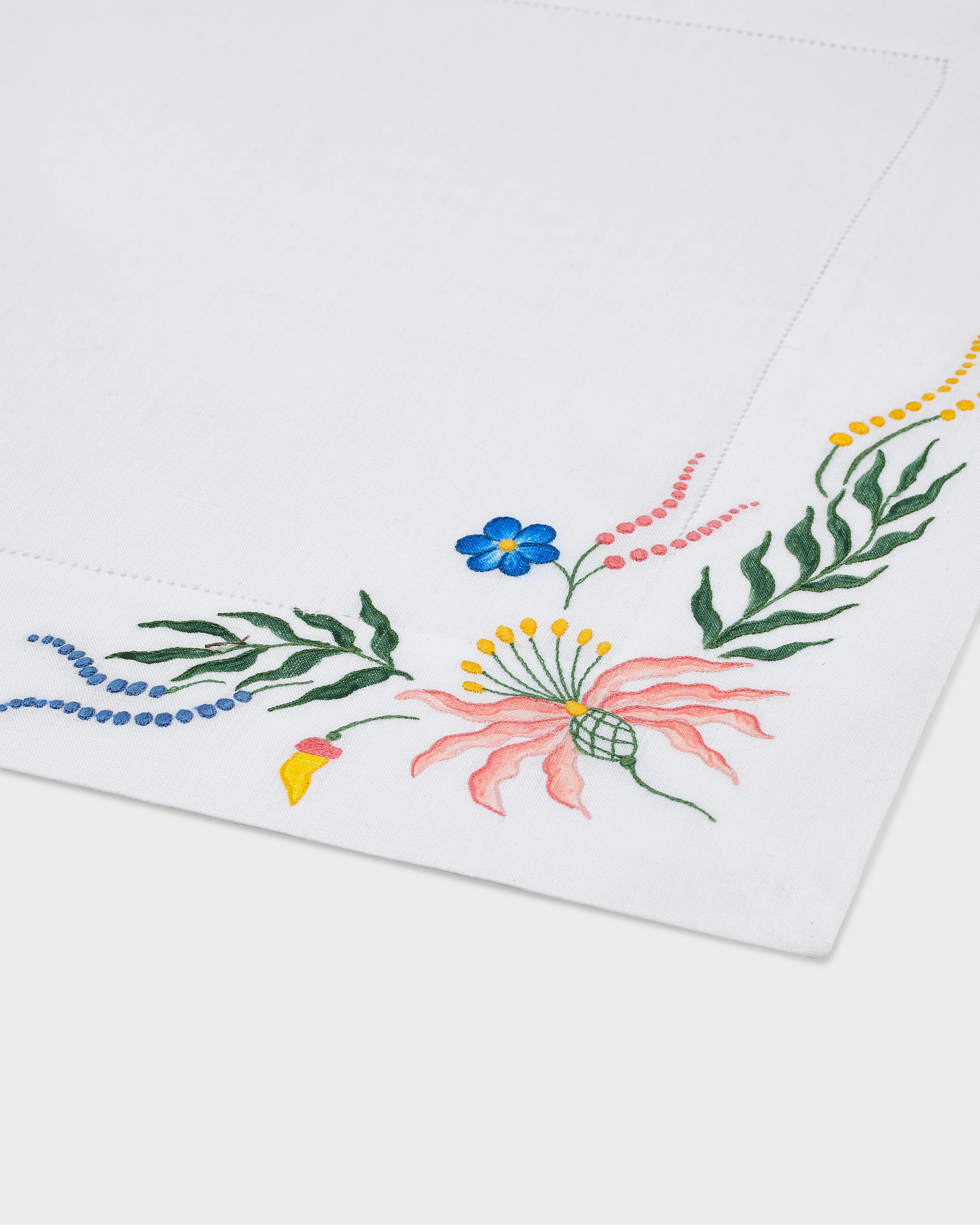 Houria Tazi Zein Hand-Painted Linen Placemat - Image 3