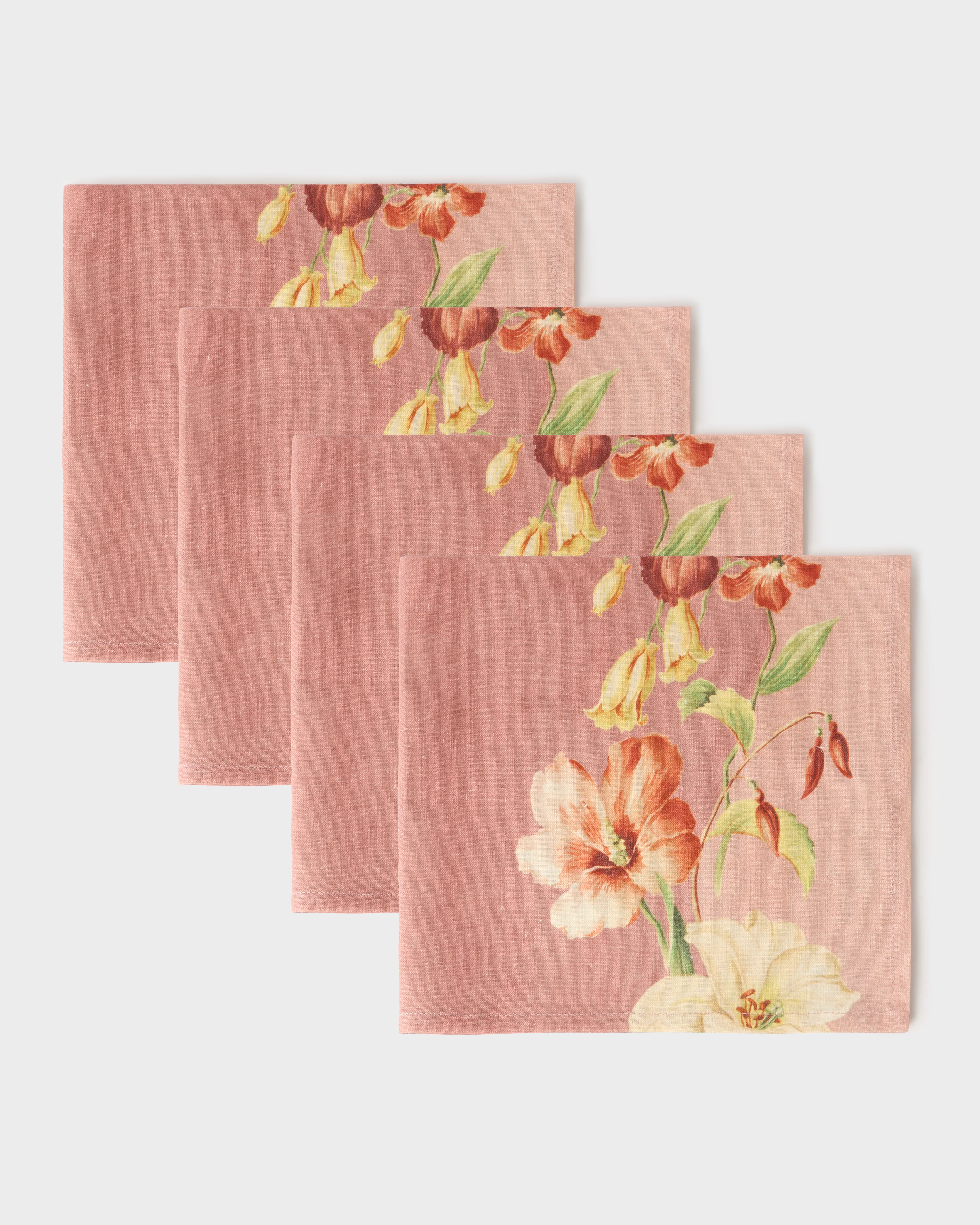 Ibiscus Colony Linen Napkins (Set of 4) - Image 3