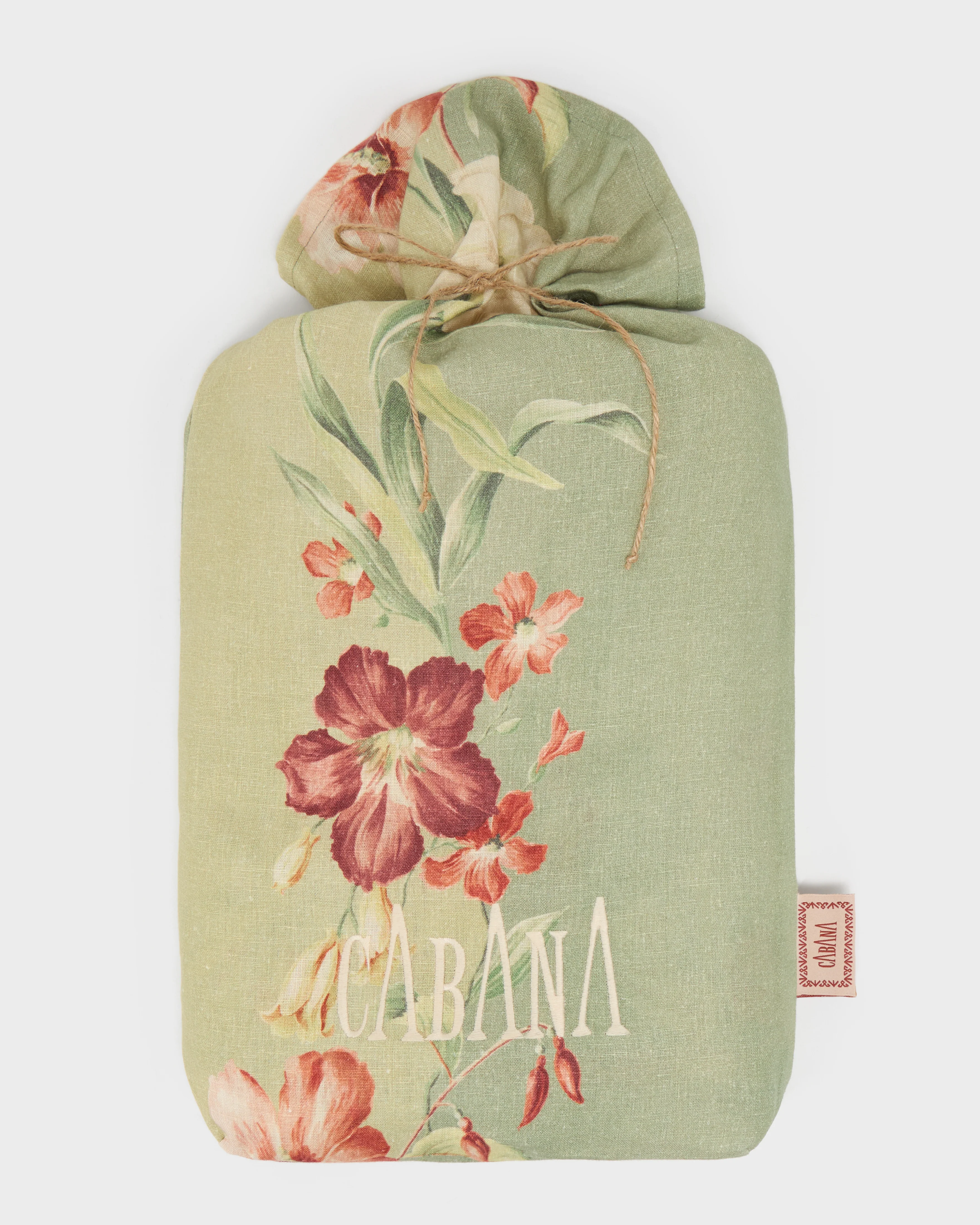 Ibiscus Sage Linen Tablecloth, Square - Image 6