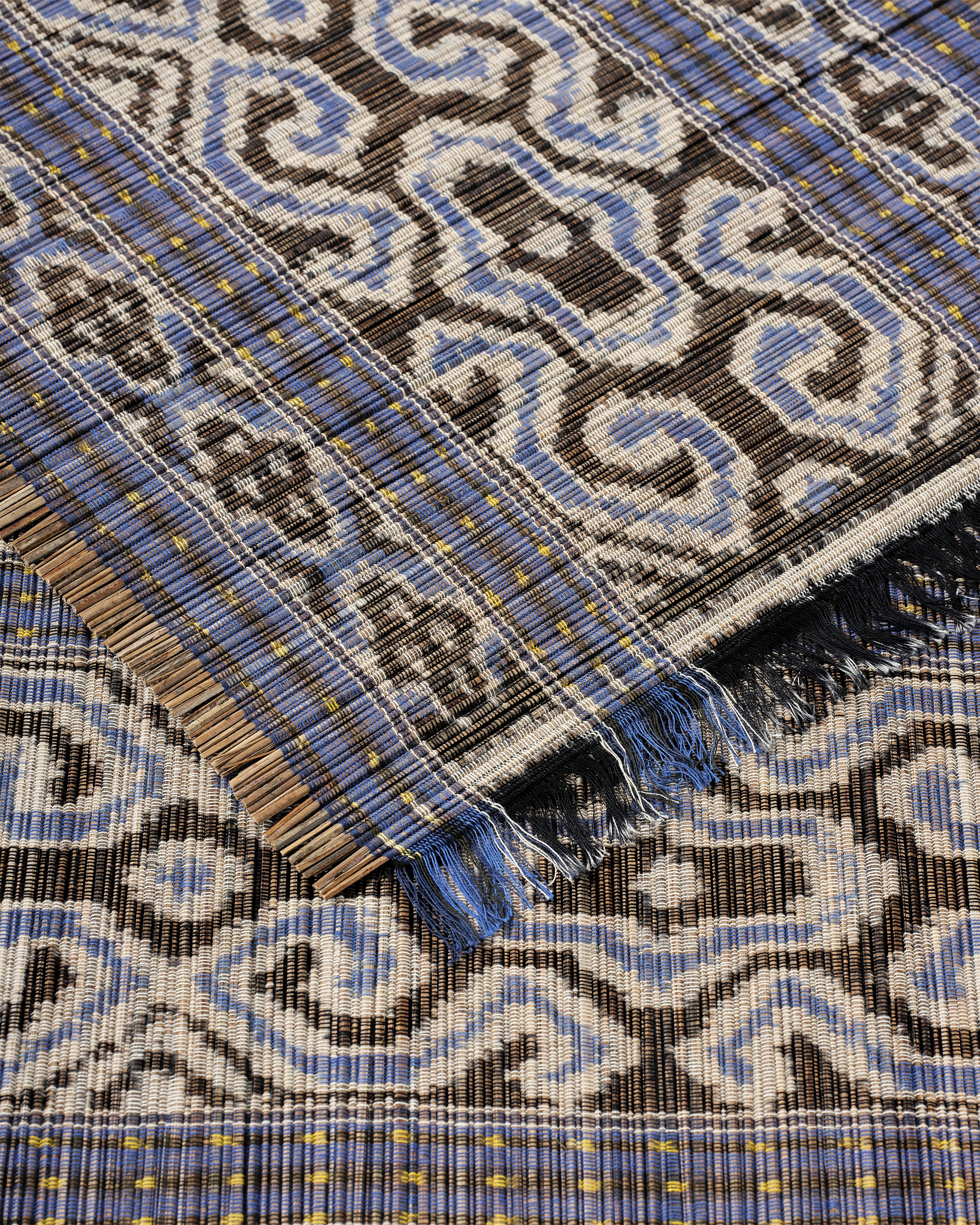 Ikat Placemats, Blue (Set of 2) - Image 3