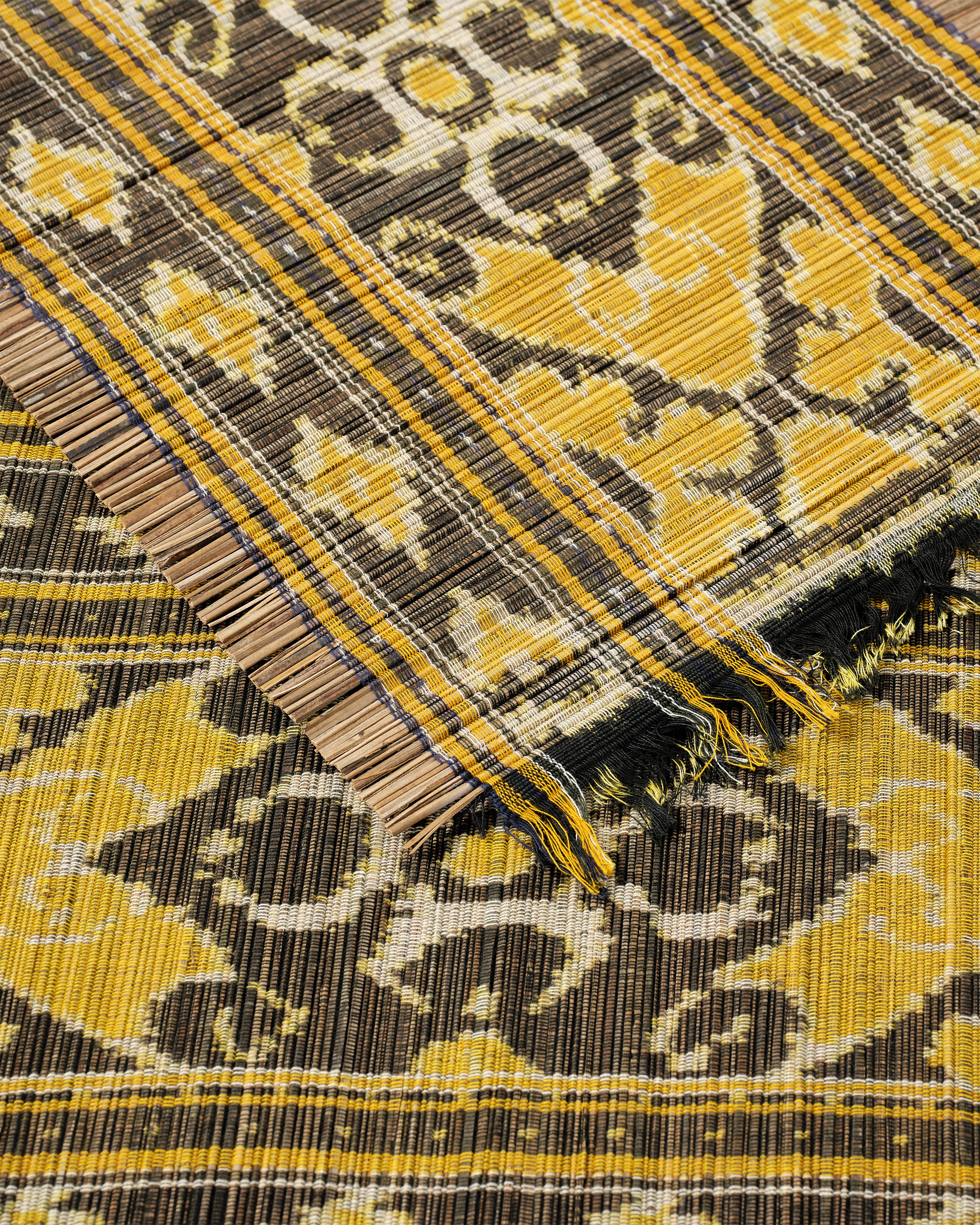 Ikat Placemats, Yellow (Set of 2) - Image 3
