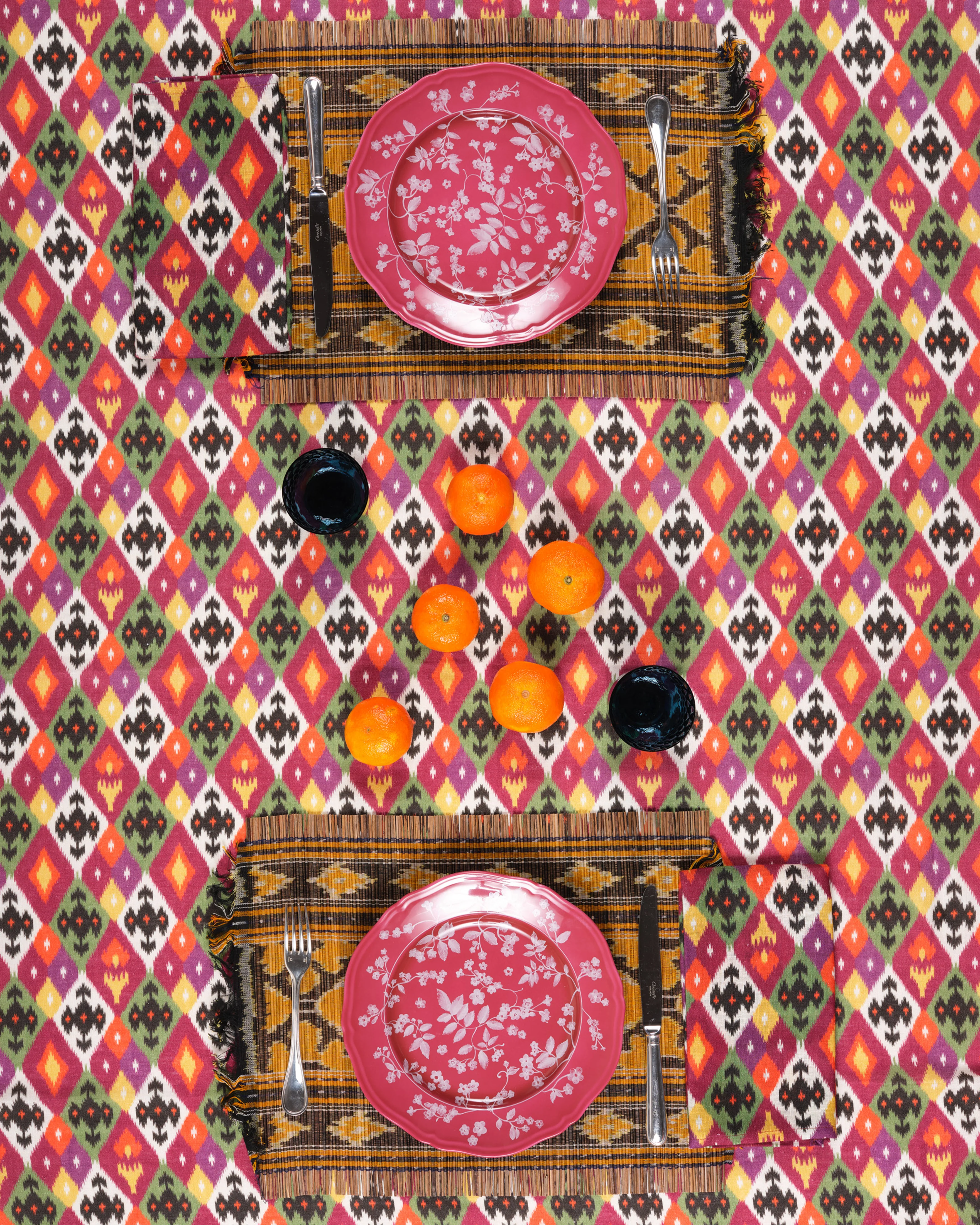 Ikat Placemats, Yellow (Set of 2) - Image 4