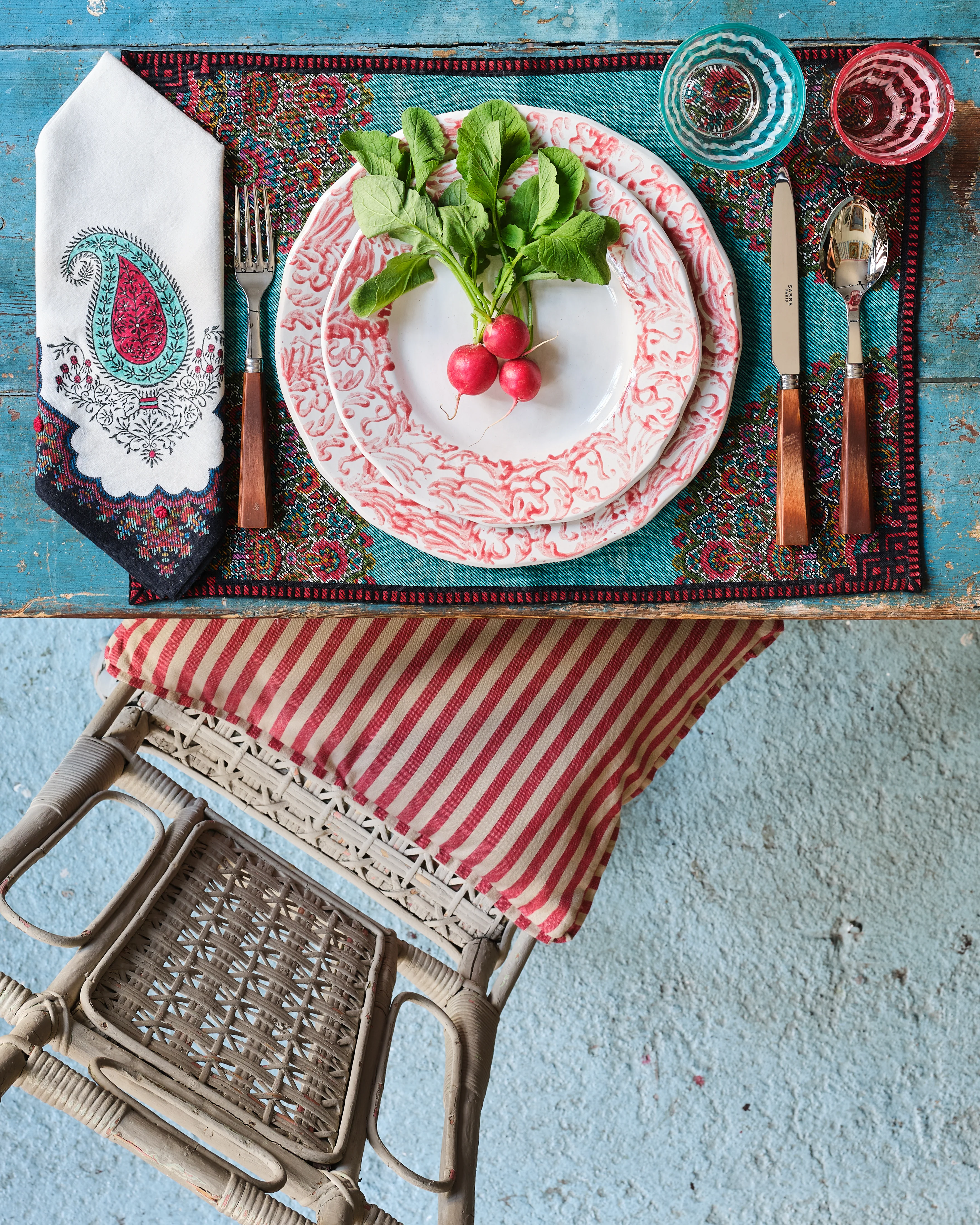 D'Ascoli Jahangir Linen Placemats (Set of 4) - Image 2