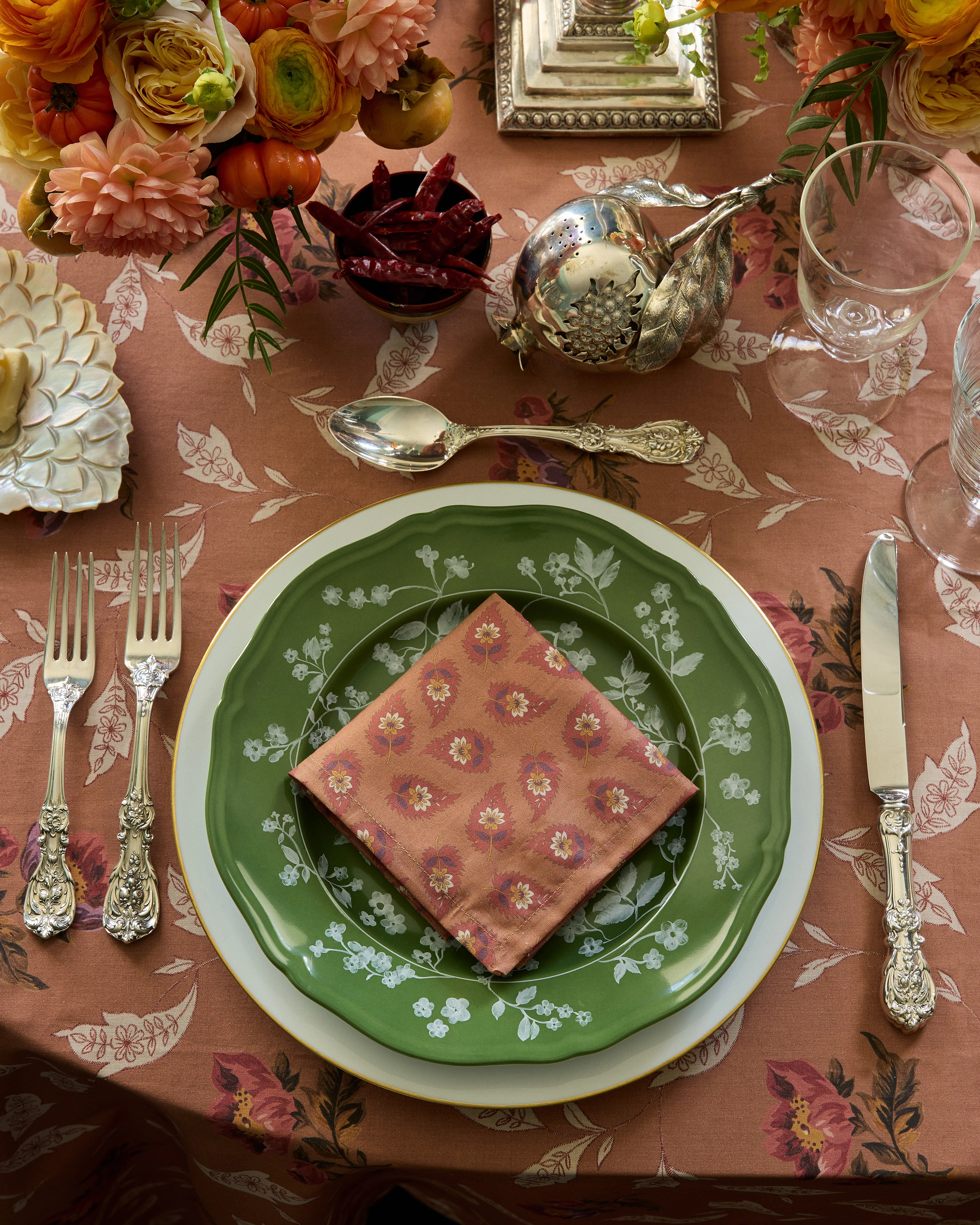 Lavinia Terracotta Napkins (Set 4) - Image 3