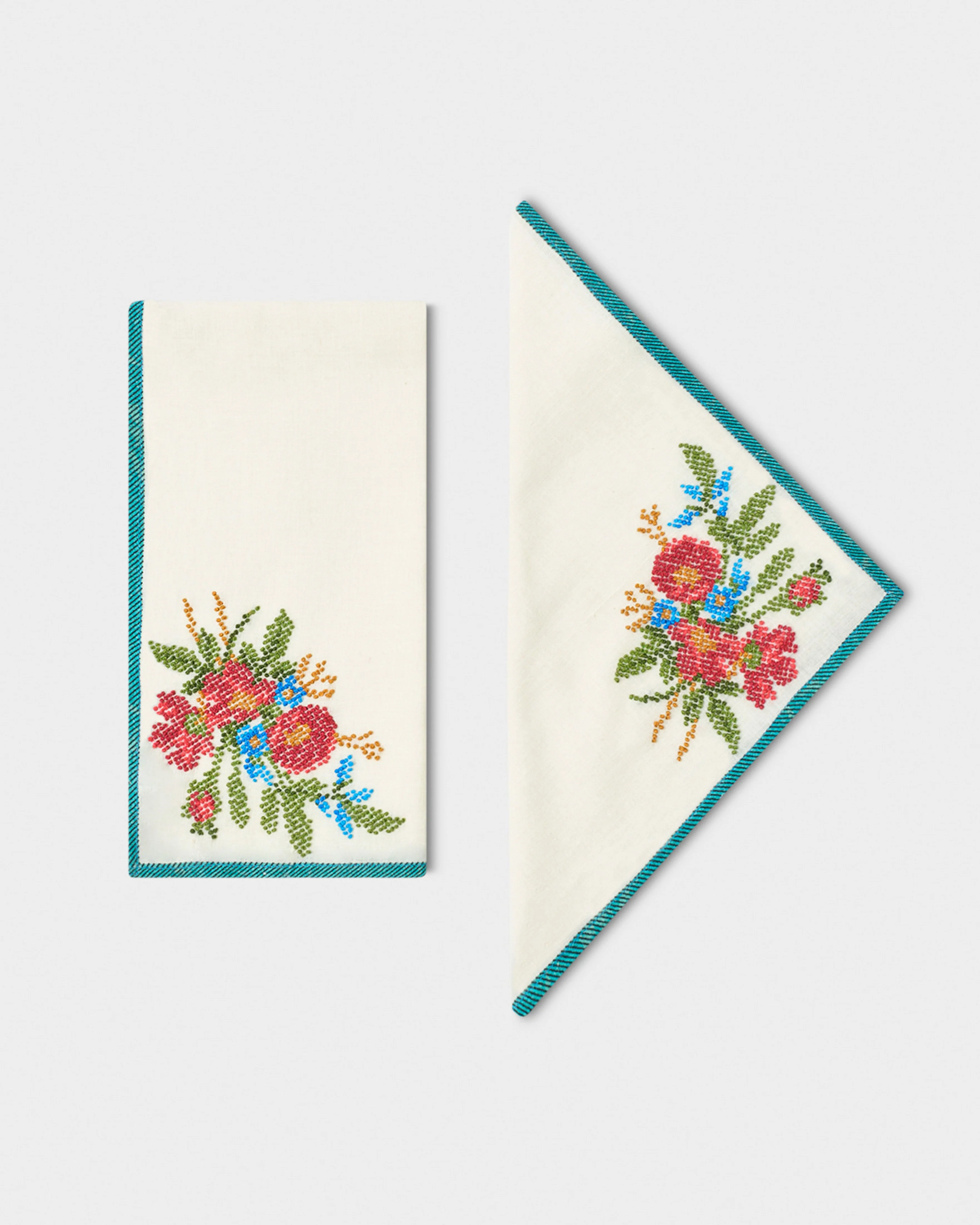 D'Ascoli Layla Embroidered Napkins (Set of 4)