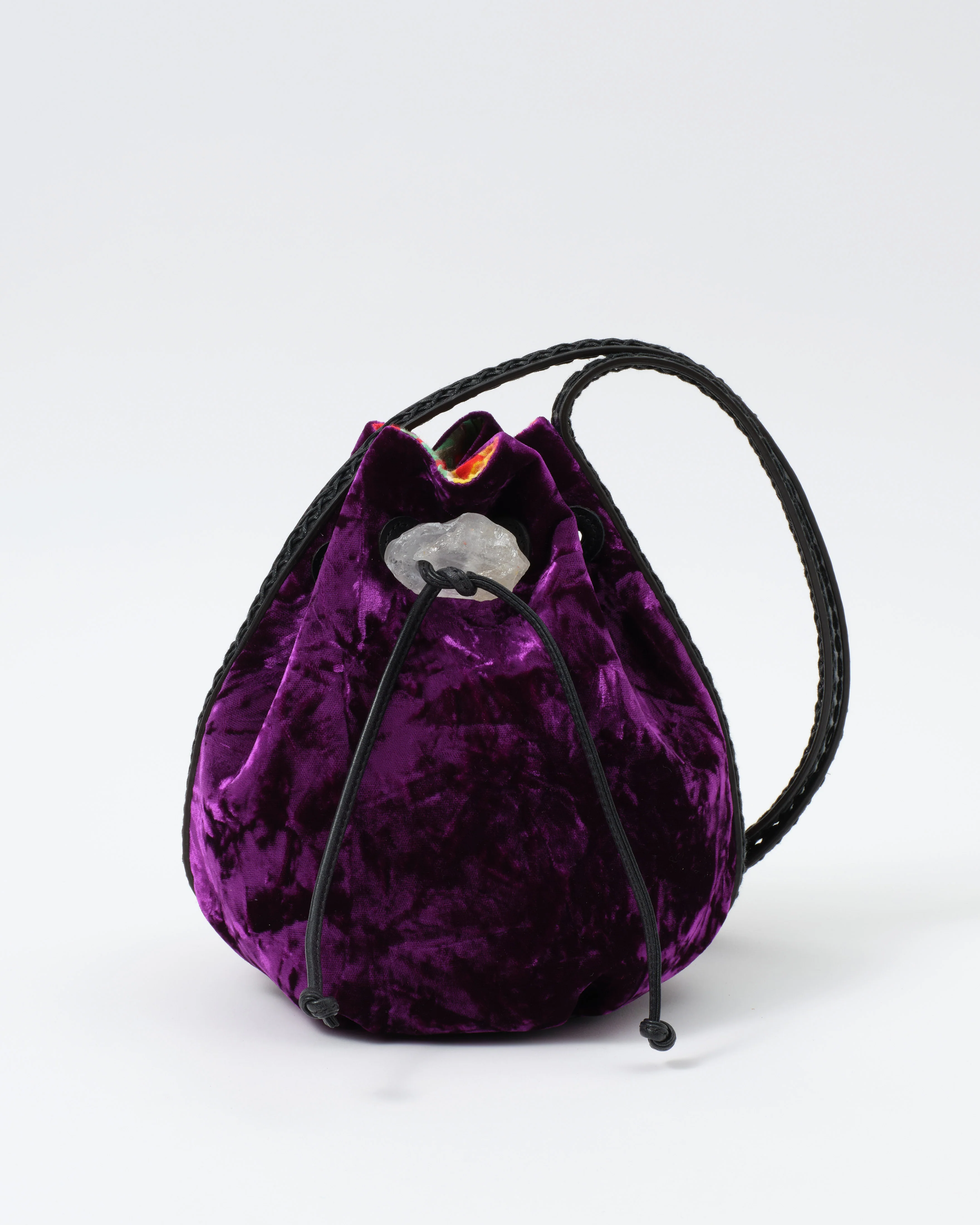 Limited Edition Iacobella x Cabana Velvet Bag, Violet