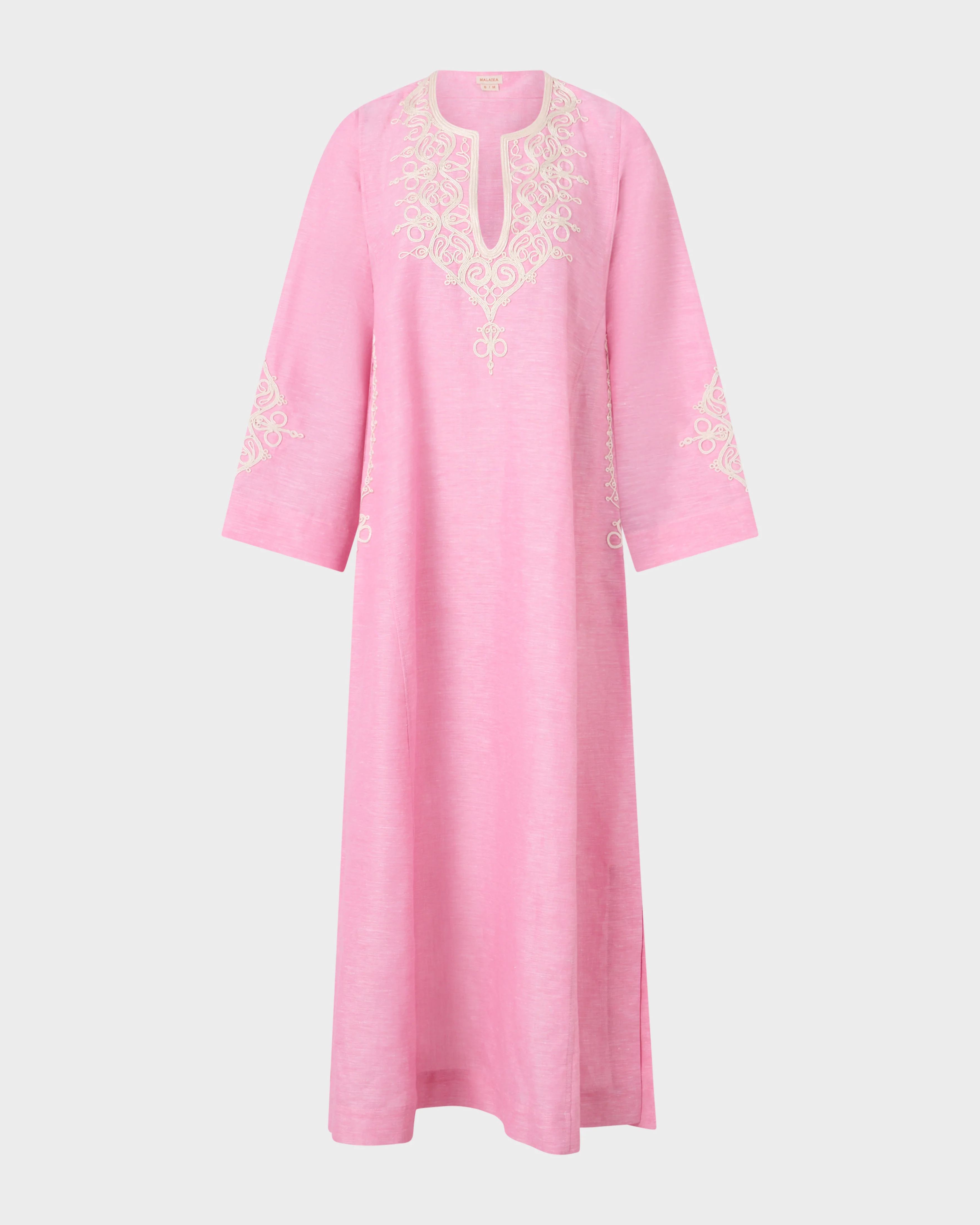 Mamlouk Embroidered Kaftan, Pink