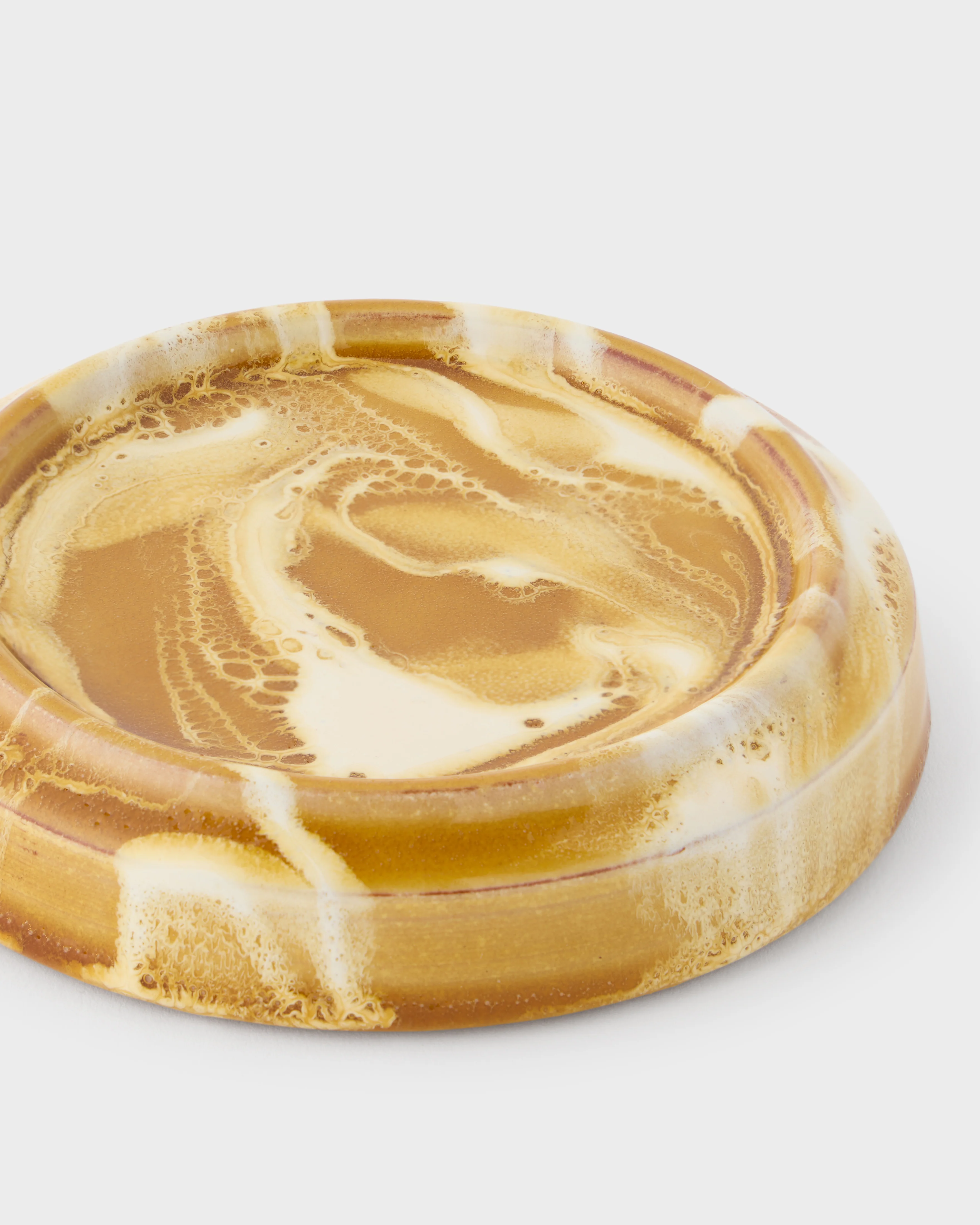 Marbled Candle Holder Base, Terracotta - Image 2
