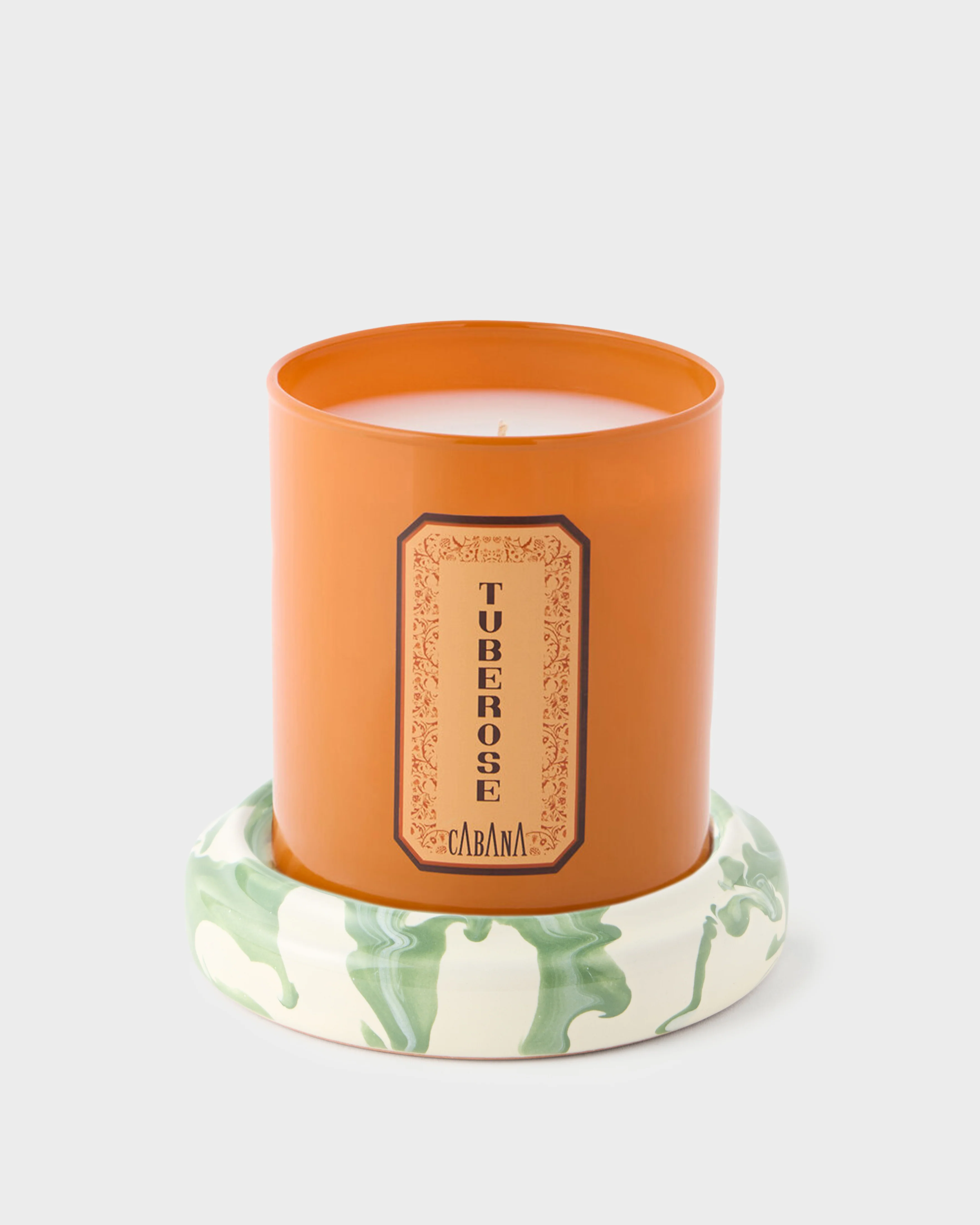 Marbled Green Candle Holder Base - Image 2