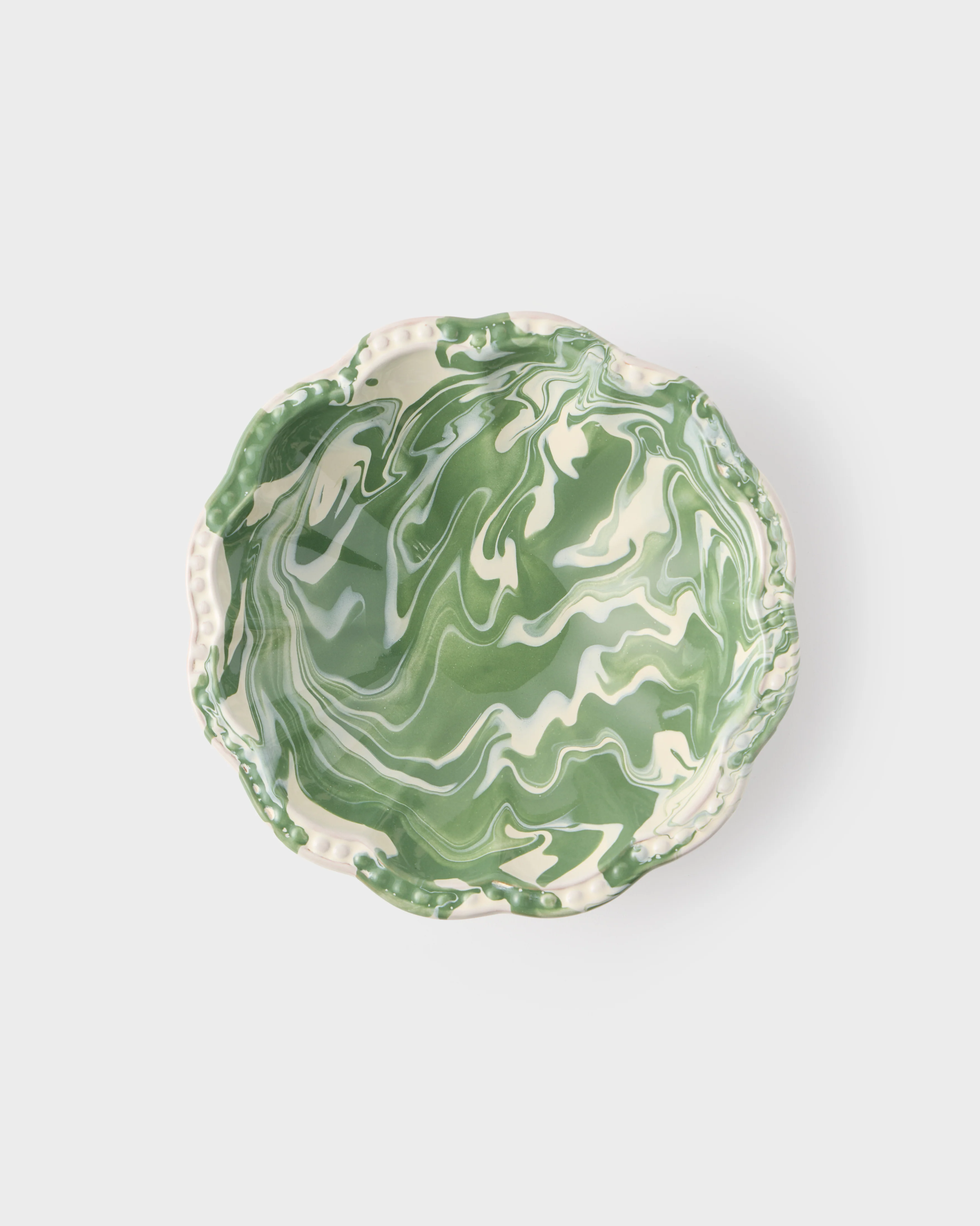 Marbled Small Bowl, Green - Image 2