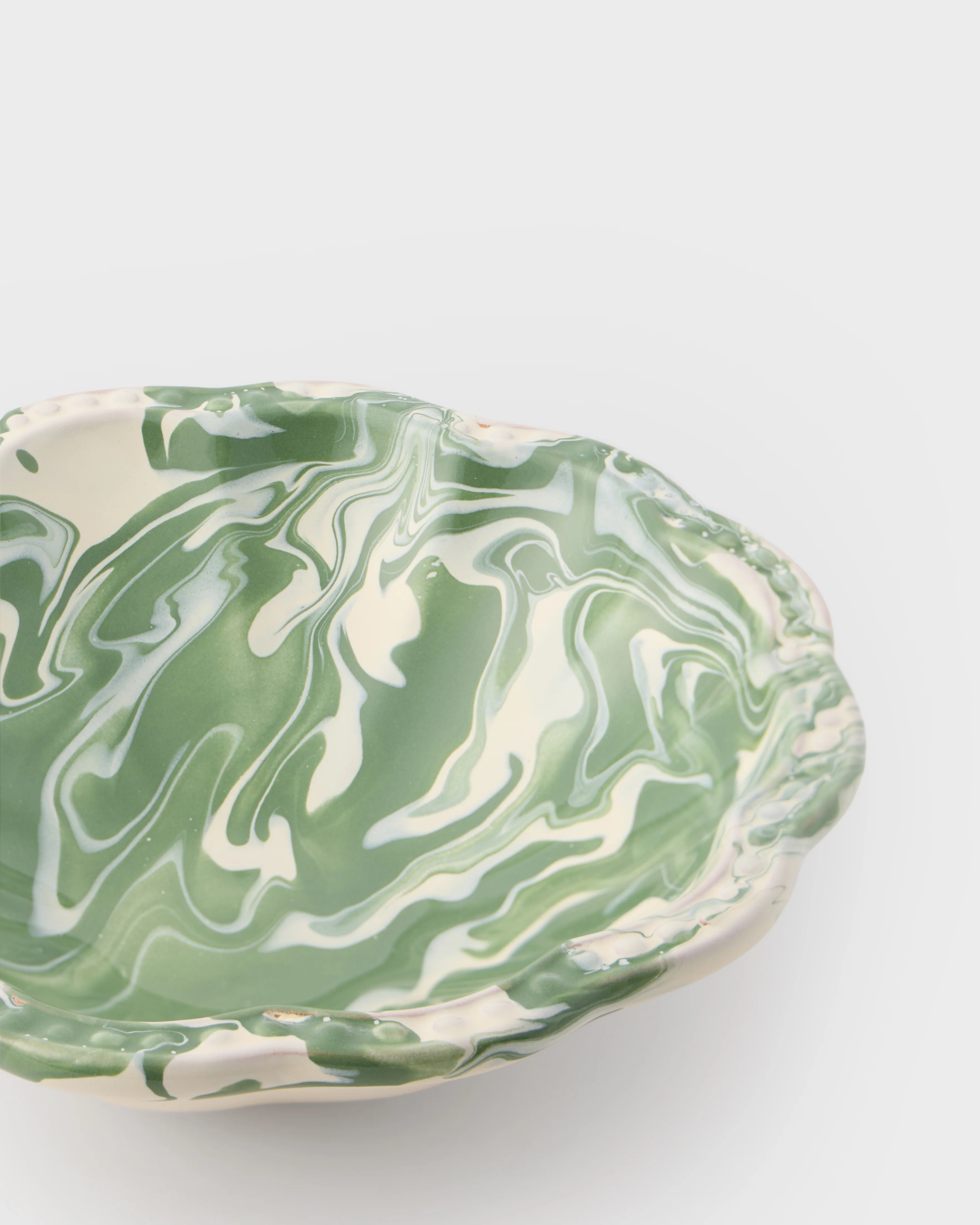 Marbled Small Bowl, Green - Image 4