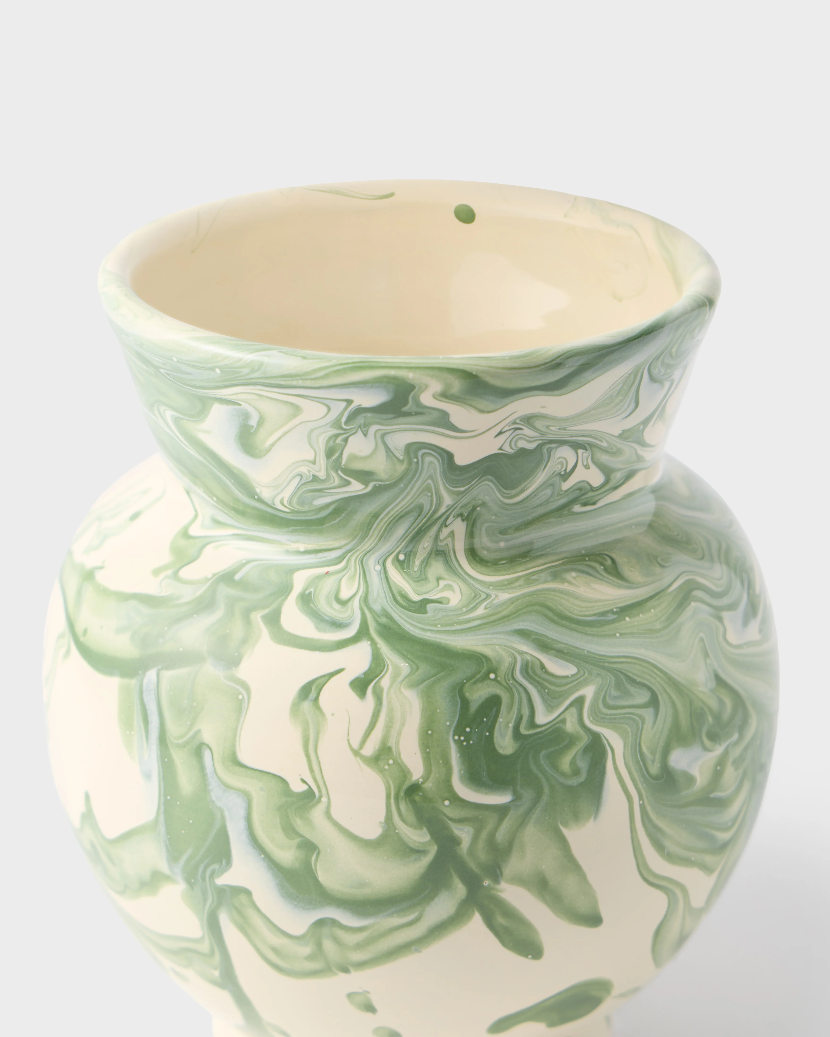 Marbled Vase, Green - Image 2