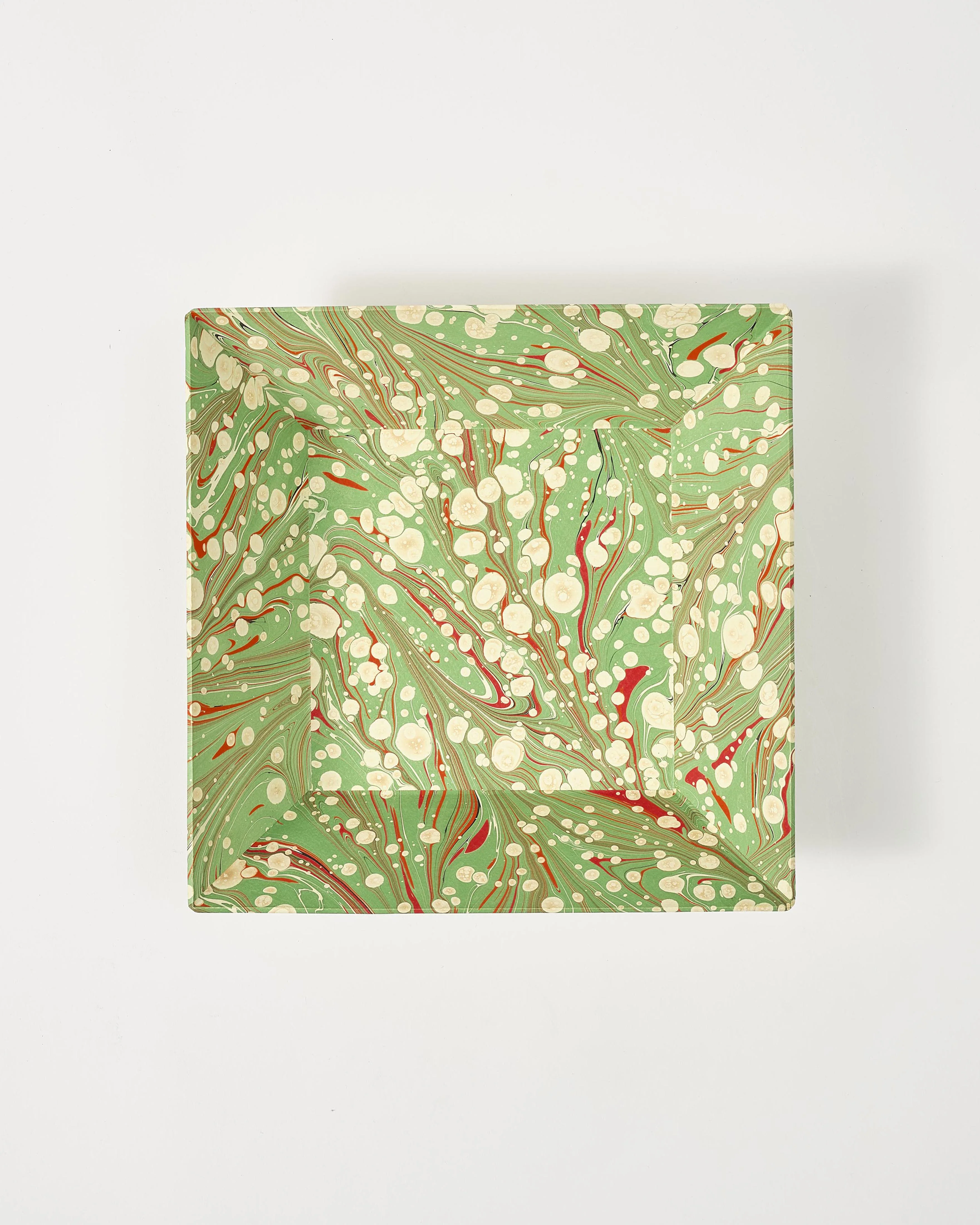 Marbled Vide Poche Large Tray, Green - Image 5