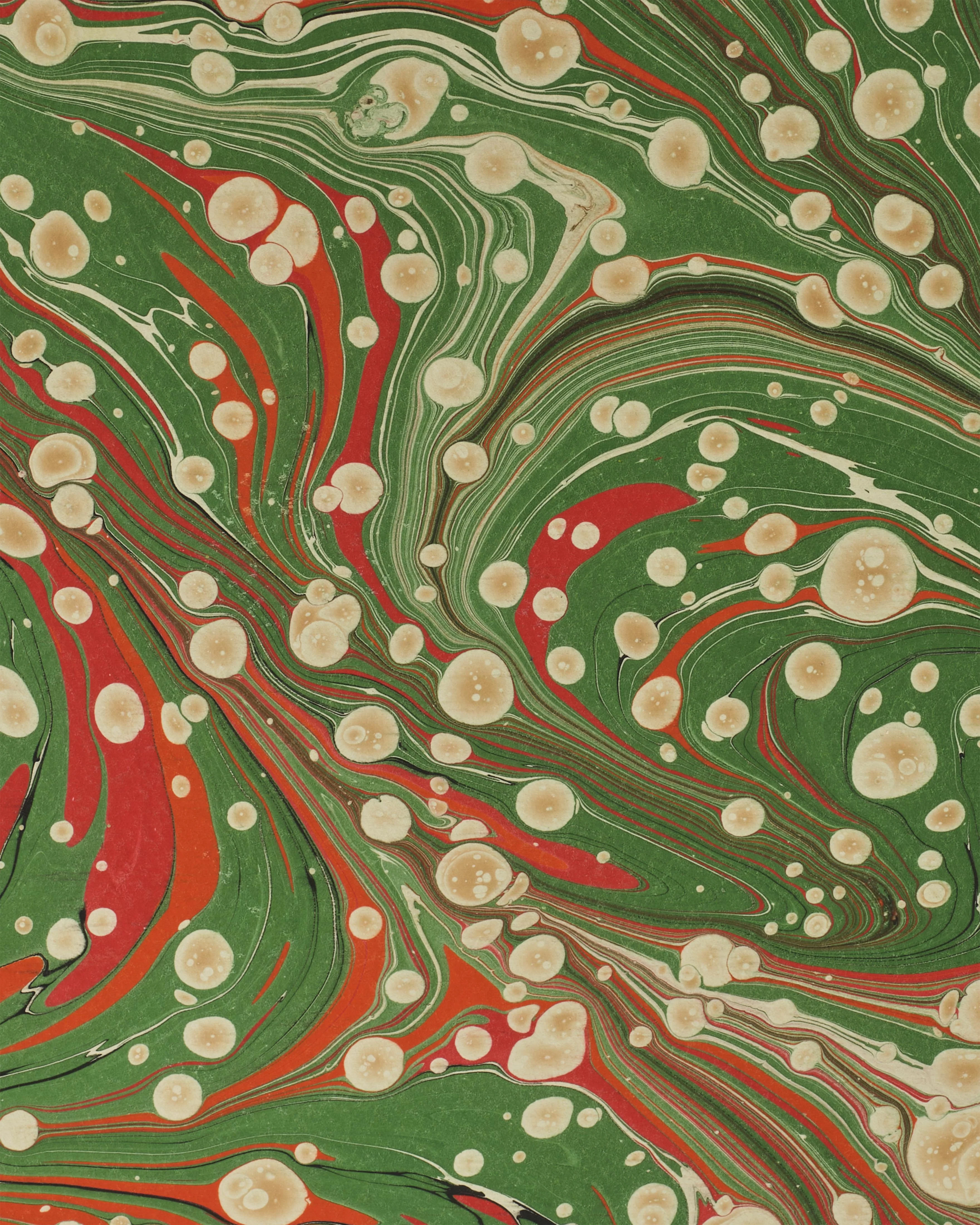 Marbled Wastepaper Bin, Green - Image 5