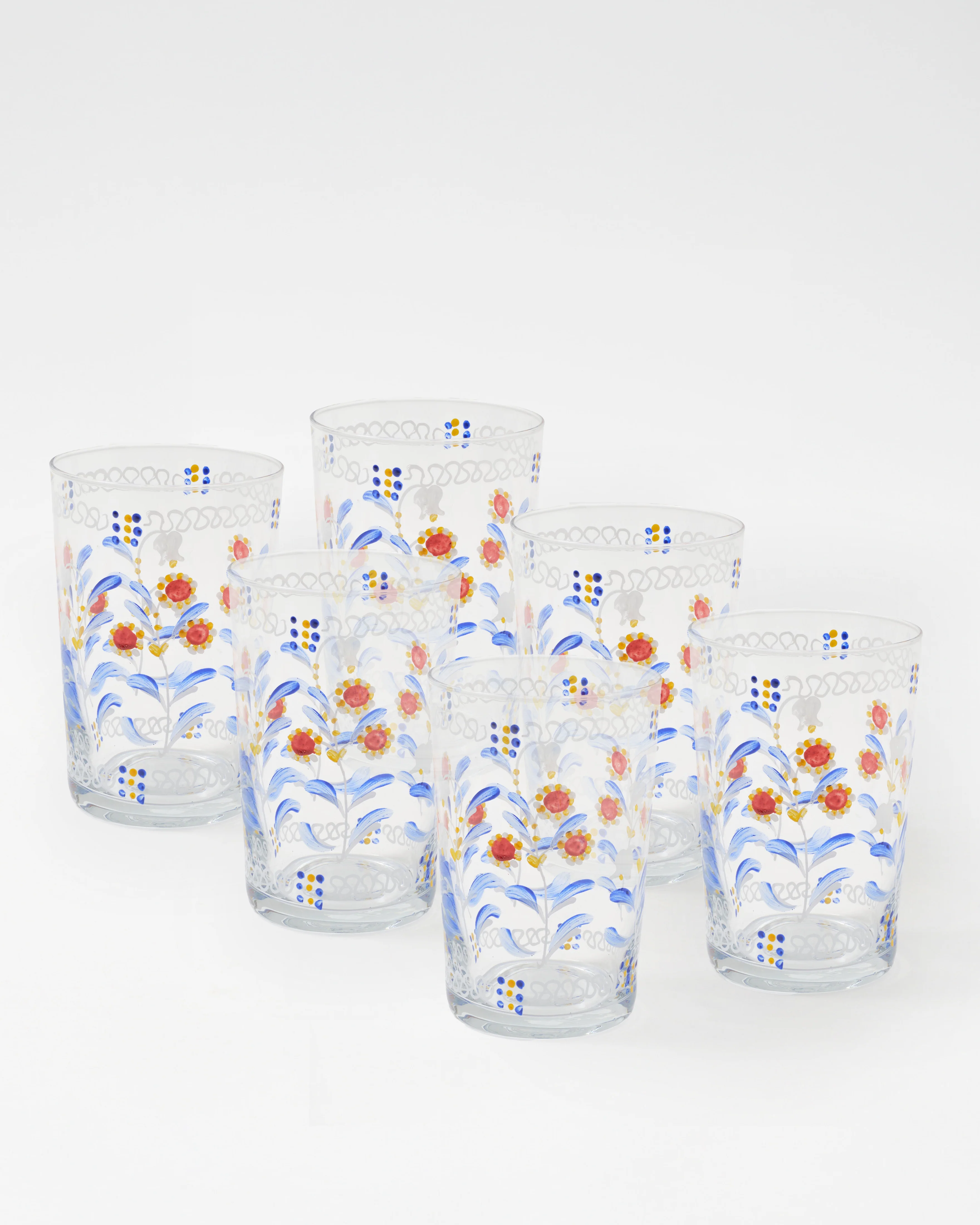Marmara Hand-Painted Water Glass (Set of 6)