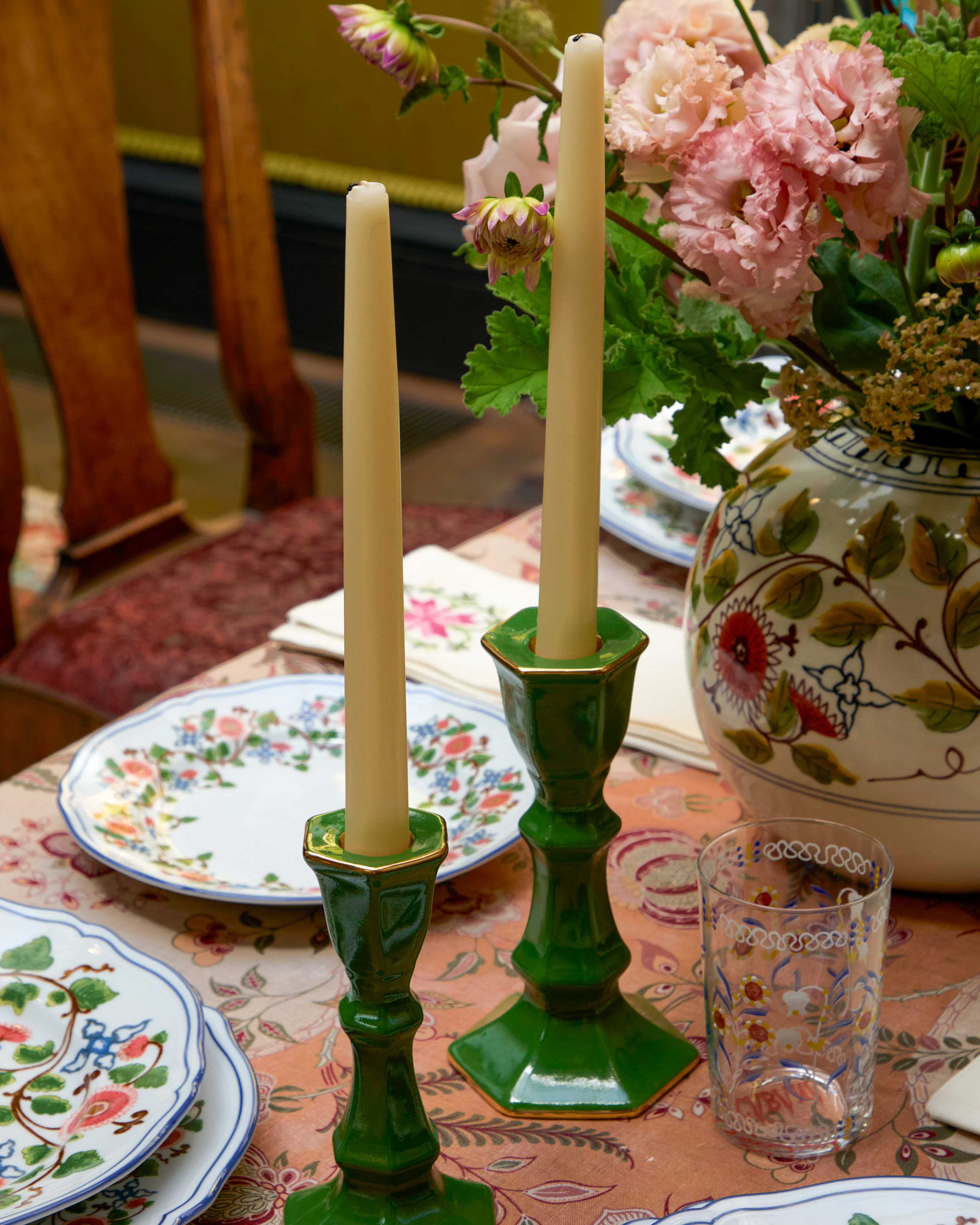 Matilde Candlestick Green, Small - Image 2