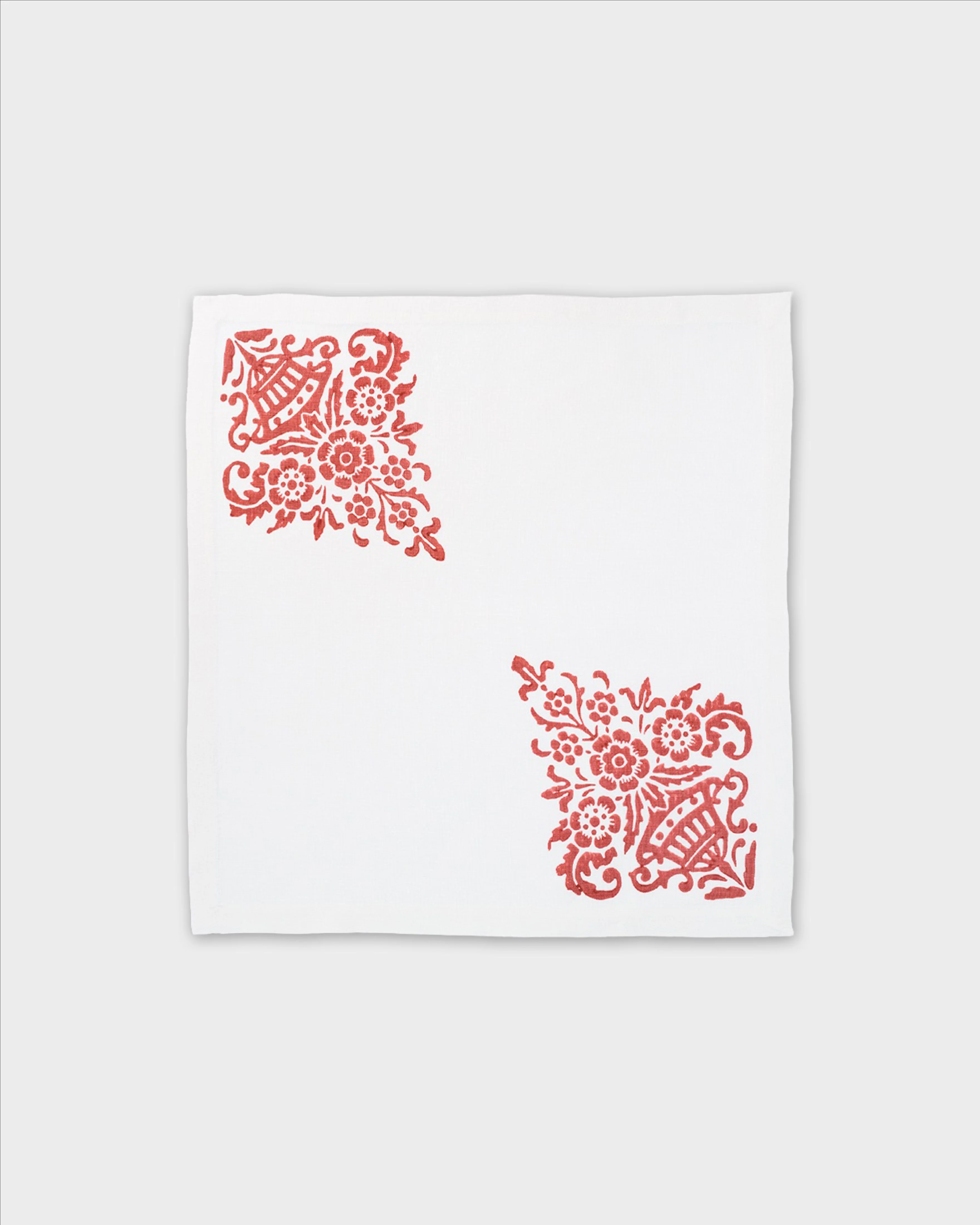Mirandola Linen Napkins, Red (Set of 4) - Image 4