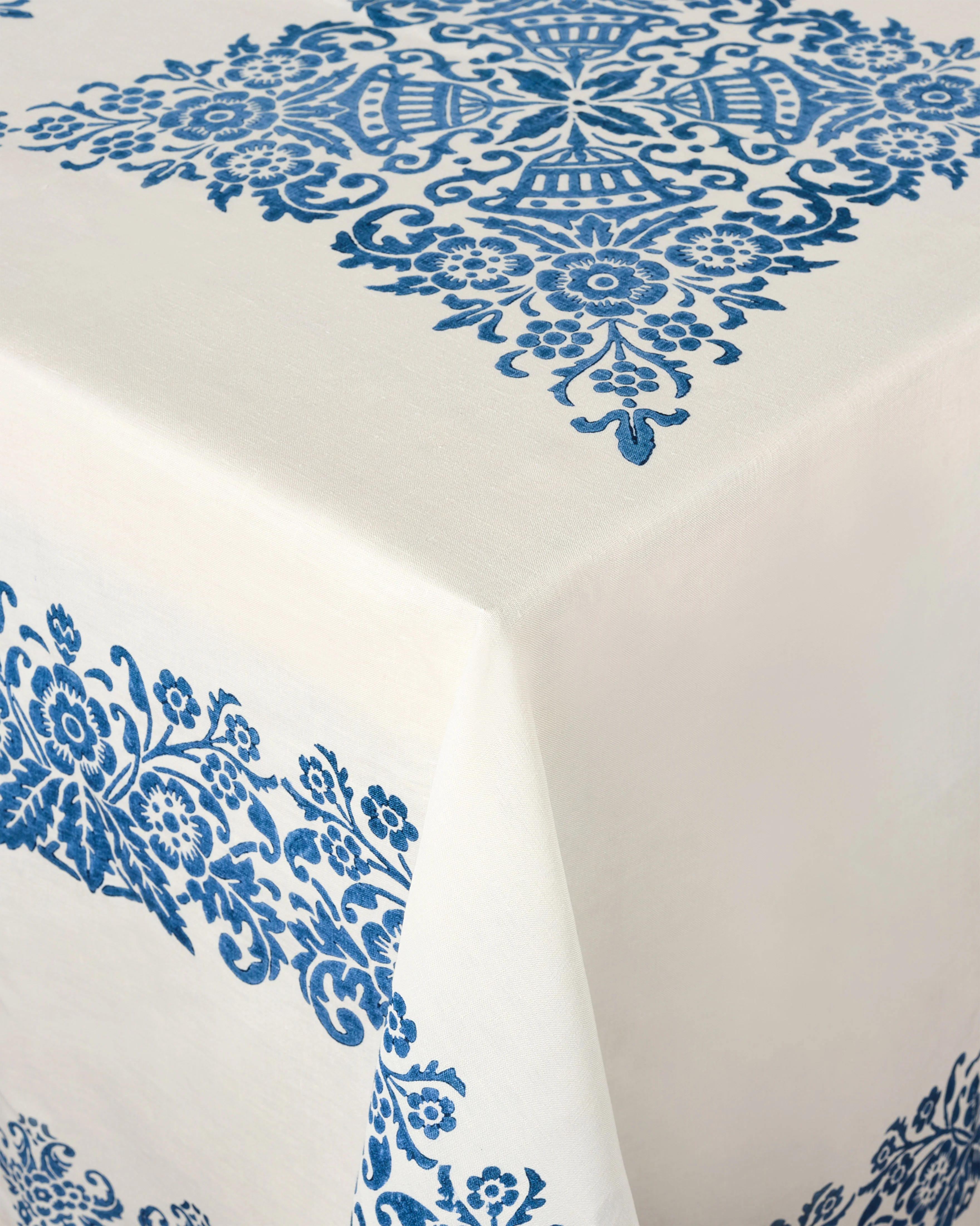 Mirandola Linen Tablecloth Blue, Square