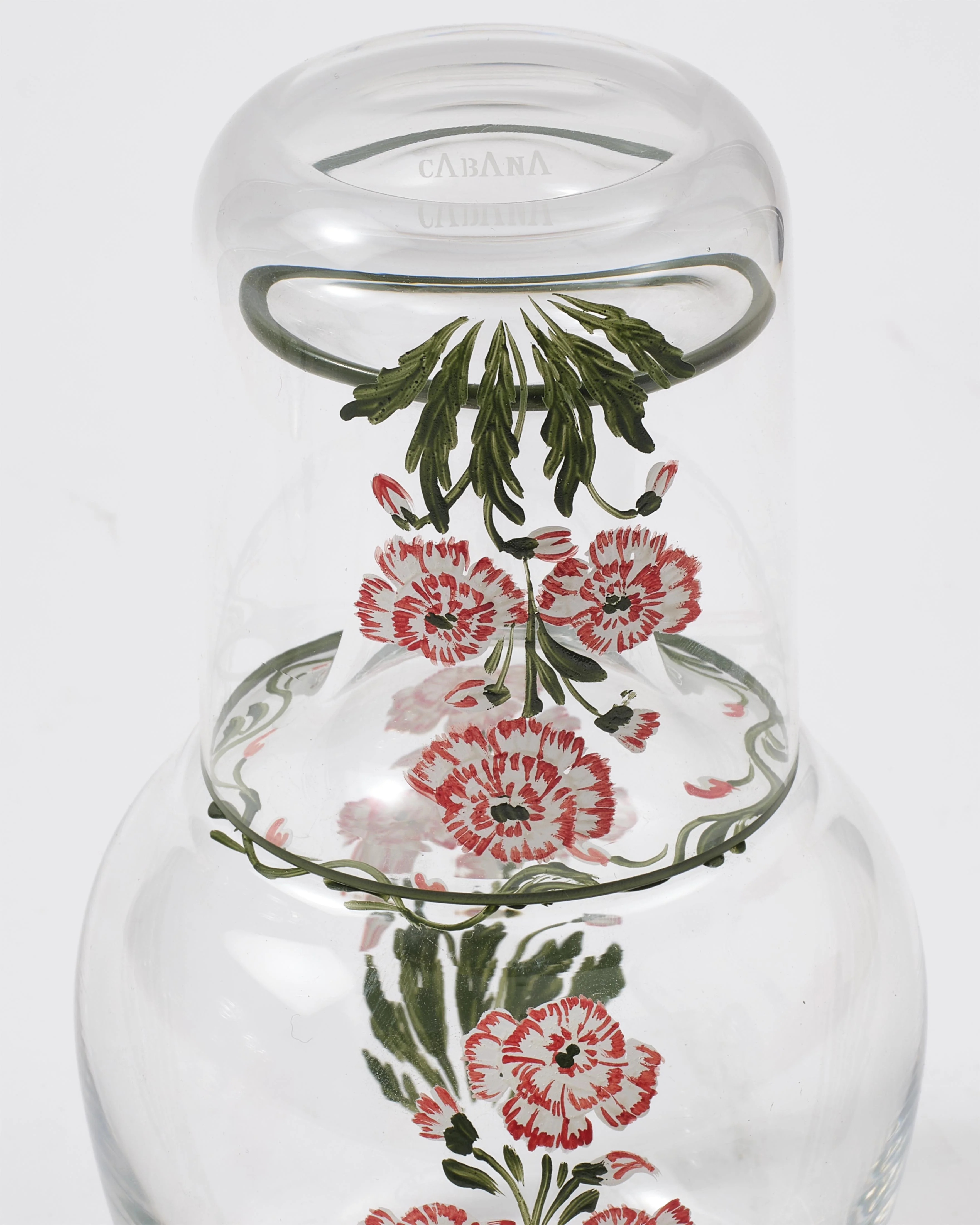 Murano Garofano Hand-Painted Bedside Set - Image 4