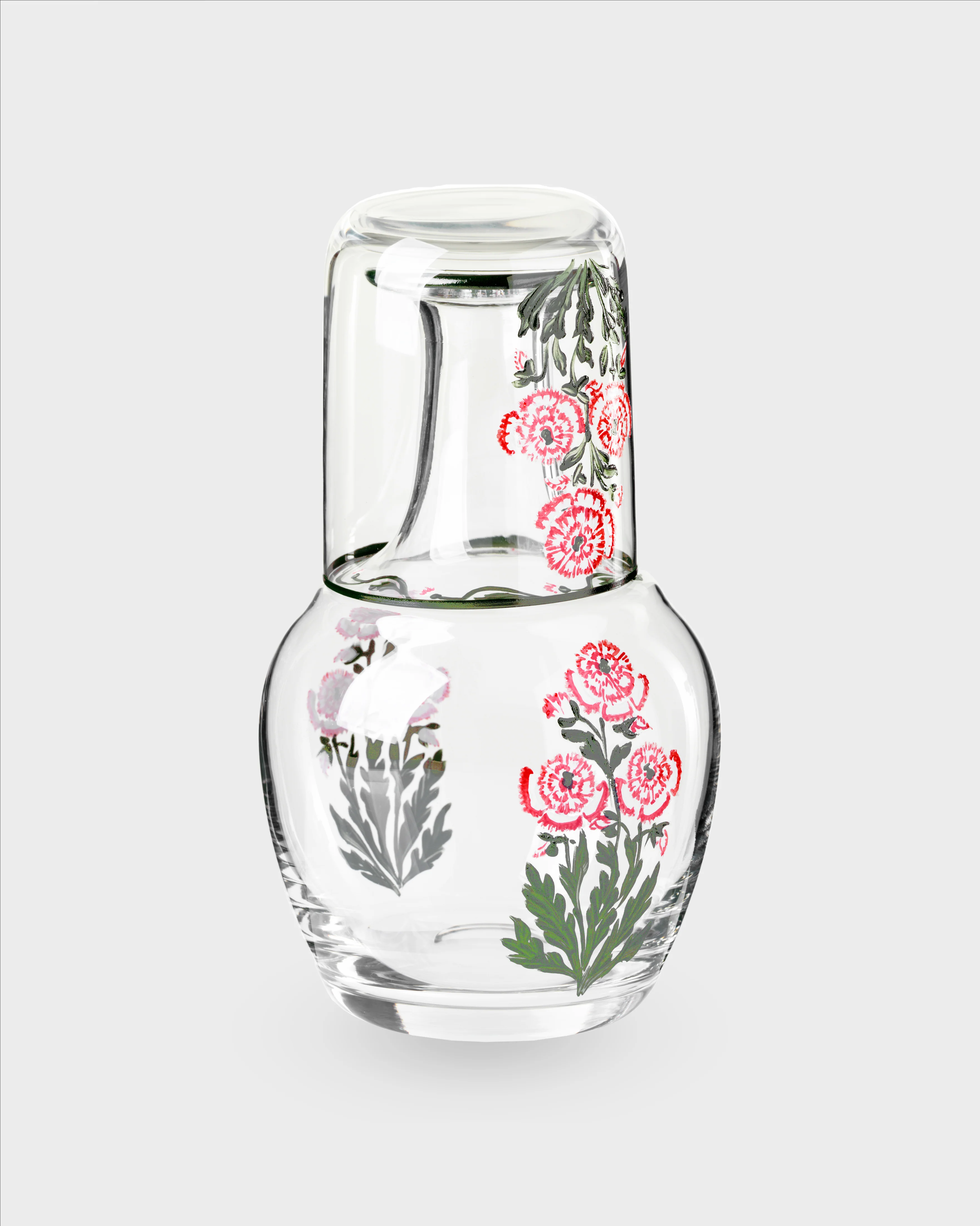 Murano Garofano Hand-Painted Bedside Set - Image 5