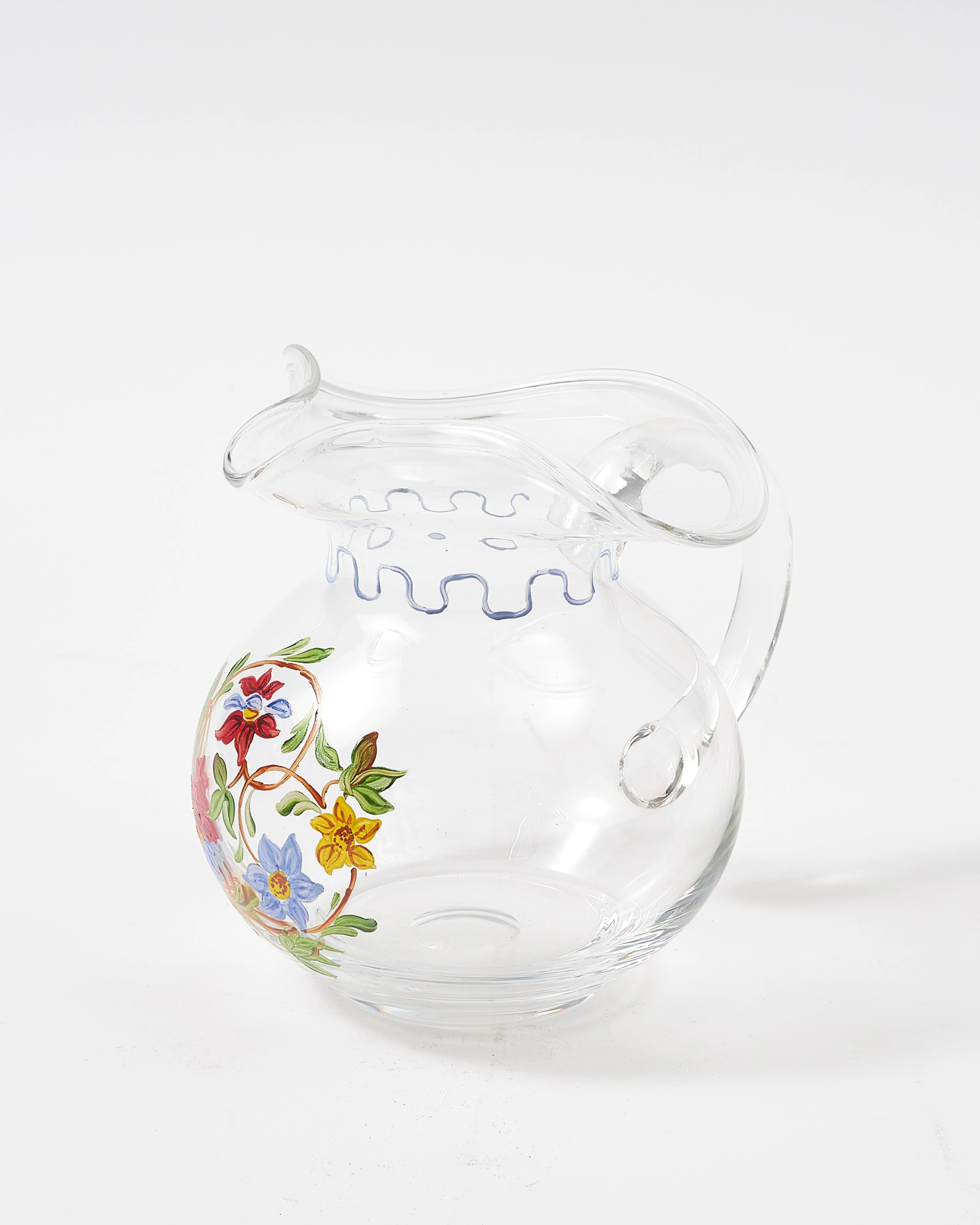 Murano Cornucopia Hand-Painted Jug - Image 4