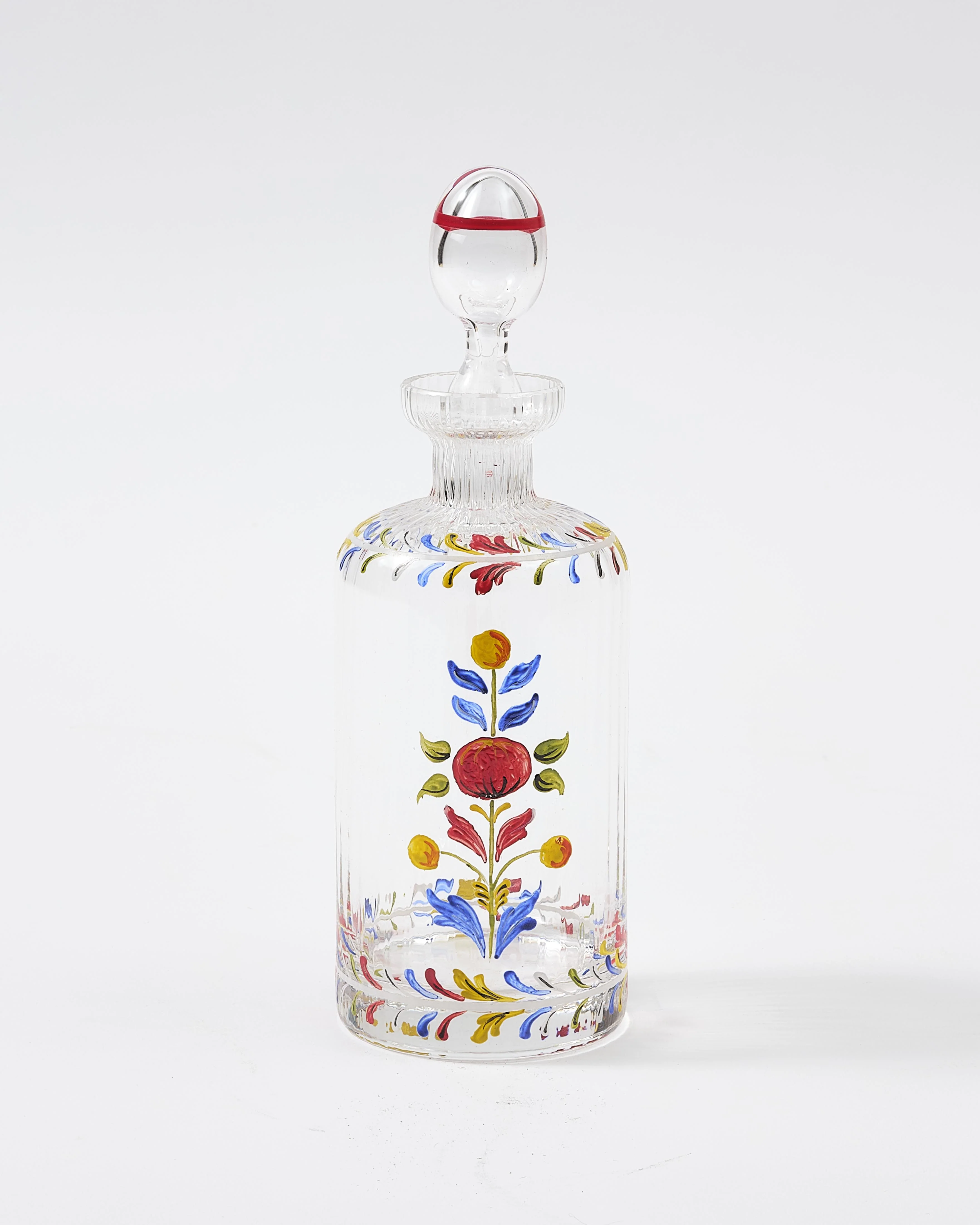 Murano Hand-Painted Oil Bottle Multicolor