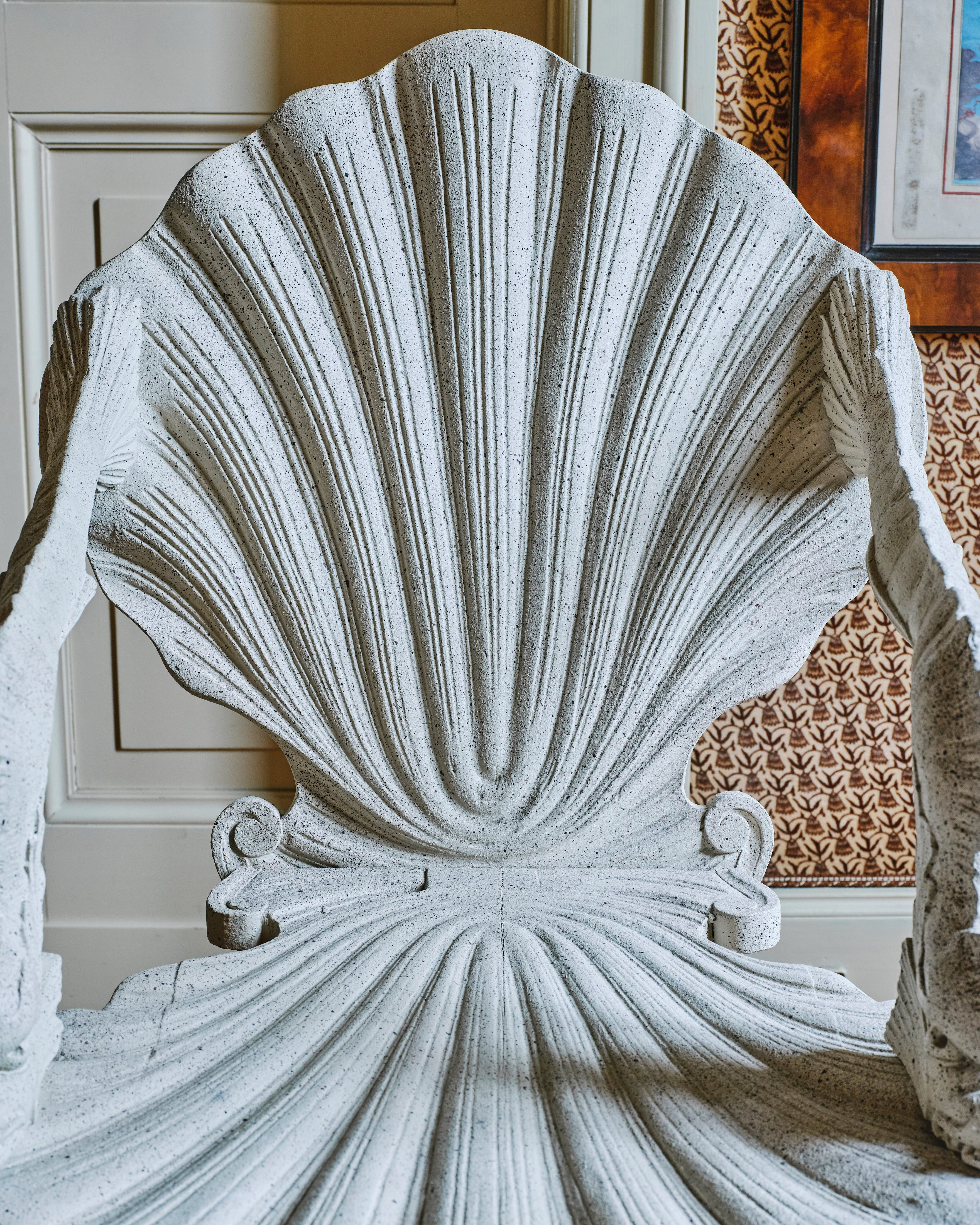 Pair of Grotto Shell-Back Chairs - Image 7