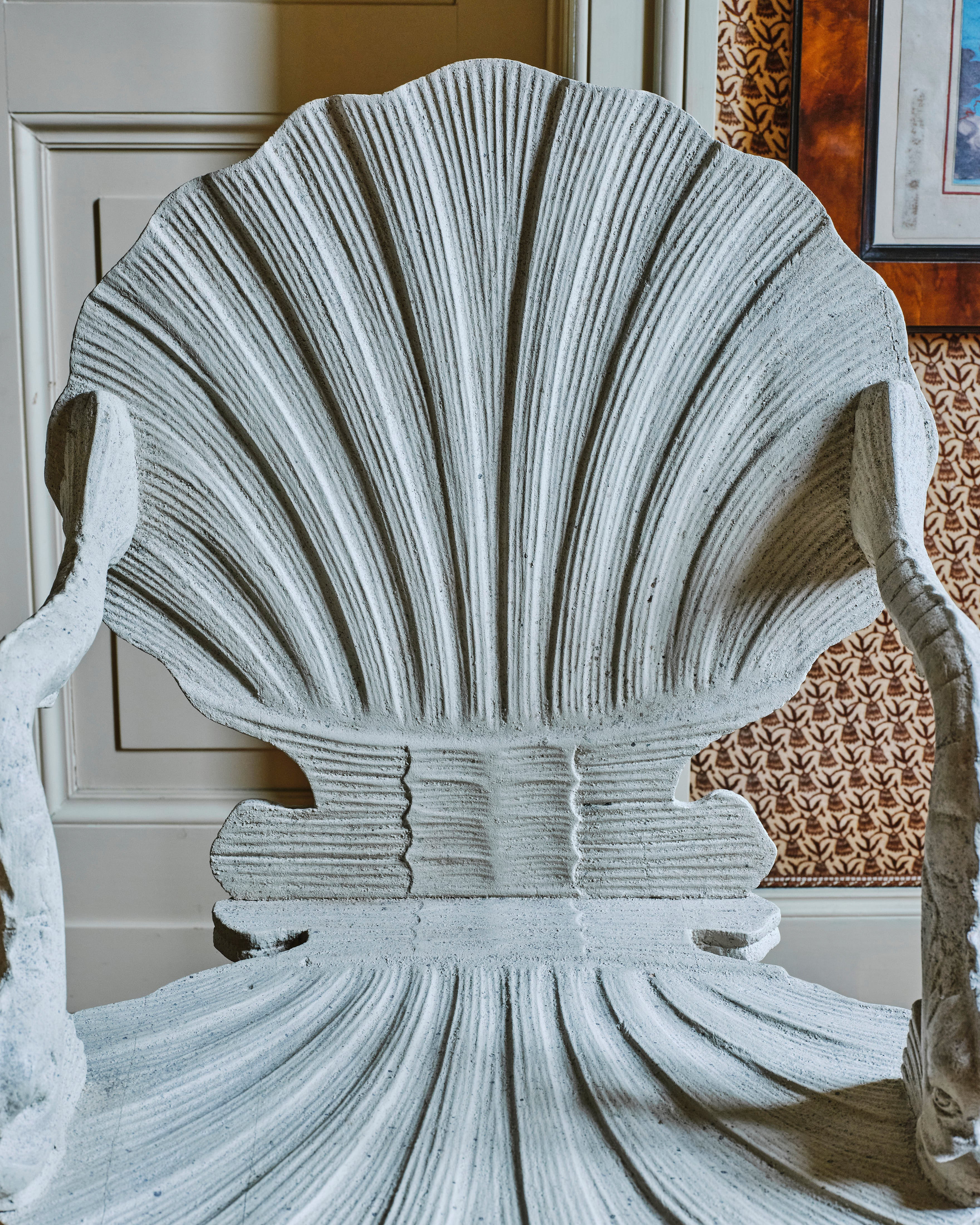 Pair of Grotto Shell-Back Chairs - Image 8