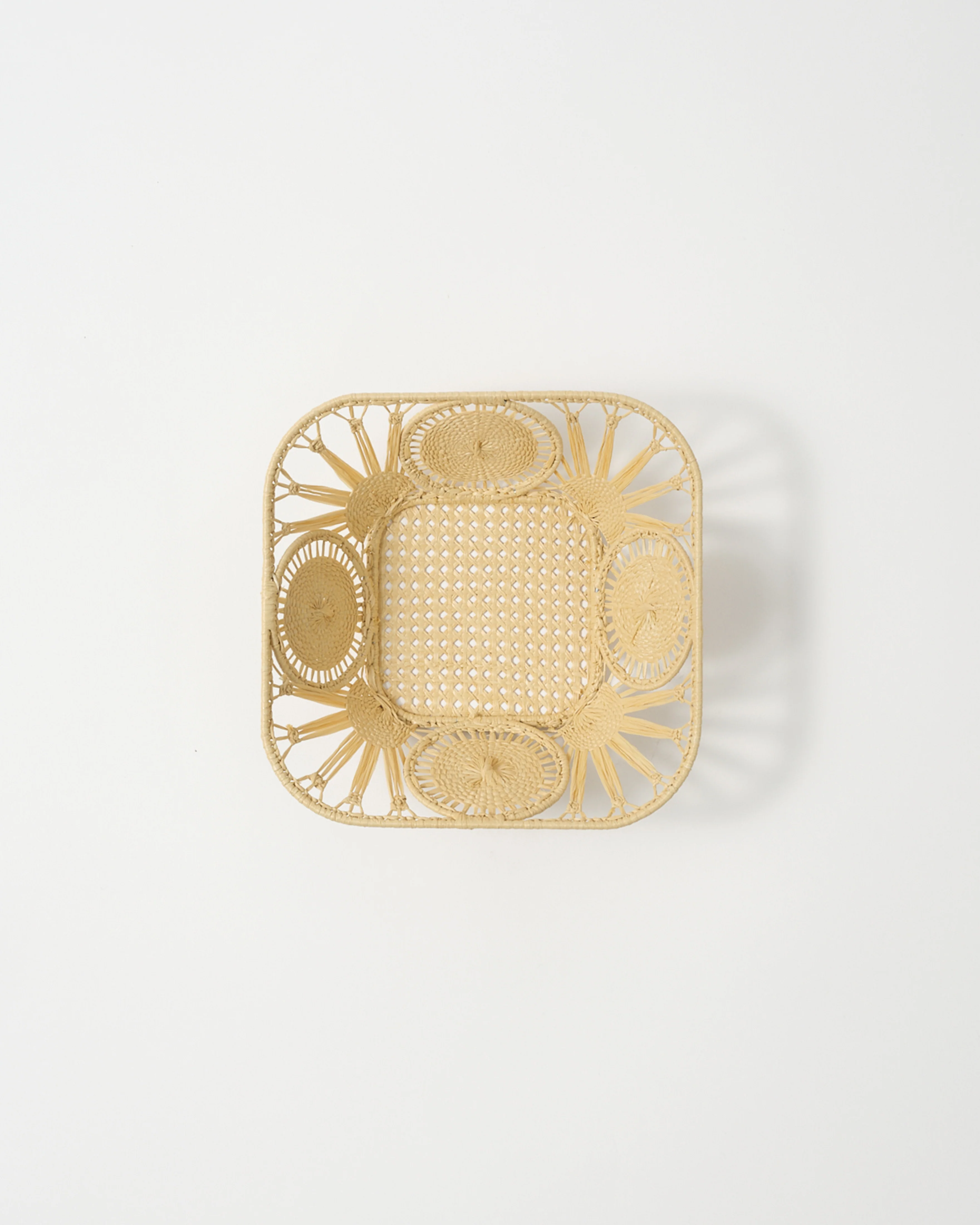 Raffia Bread Basket, Square - Image 3
