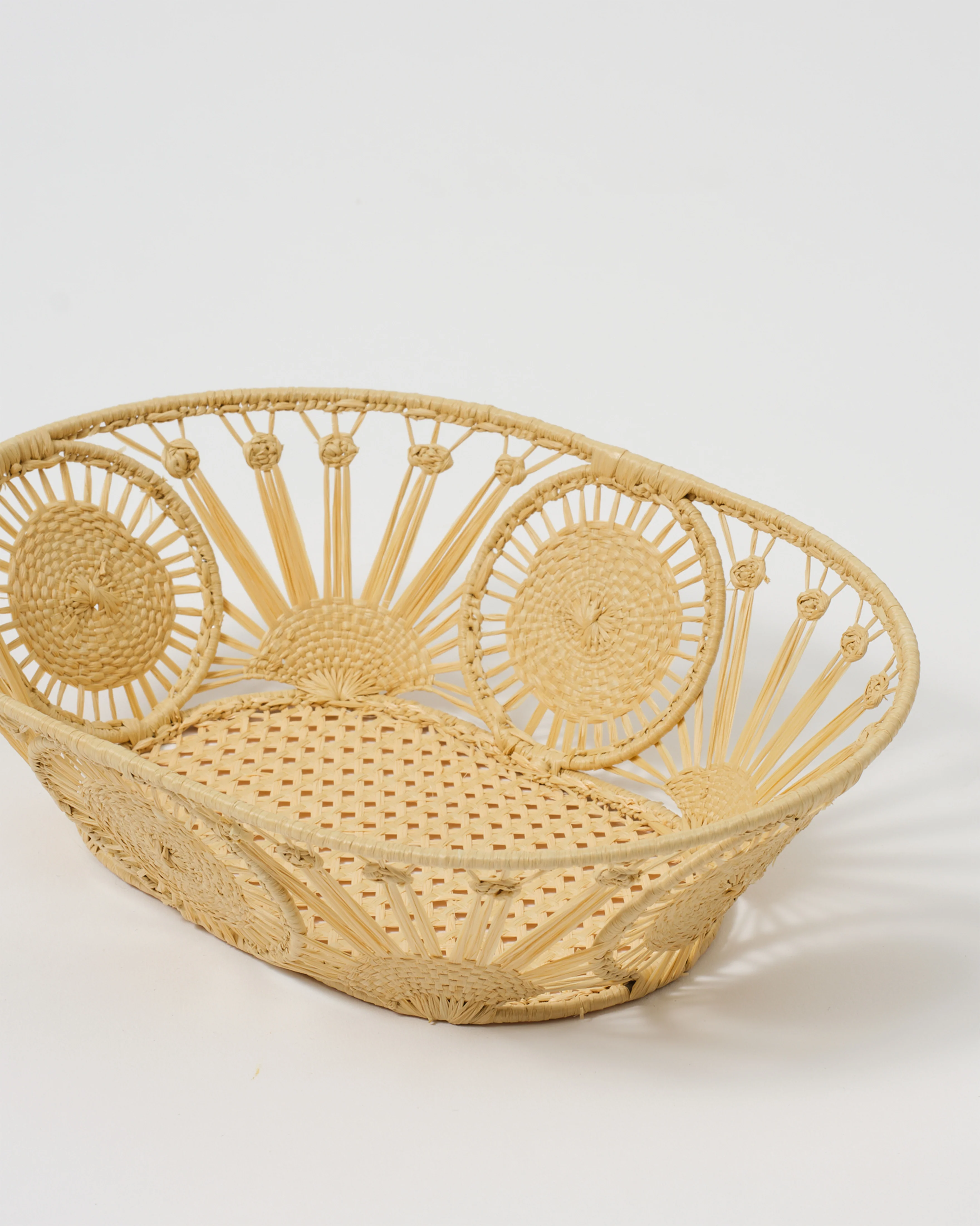 Raffia Bread Basket, Oval - Image 5