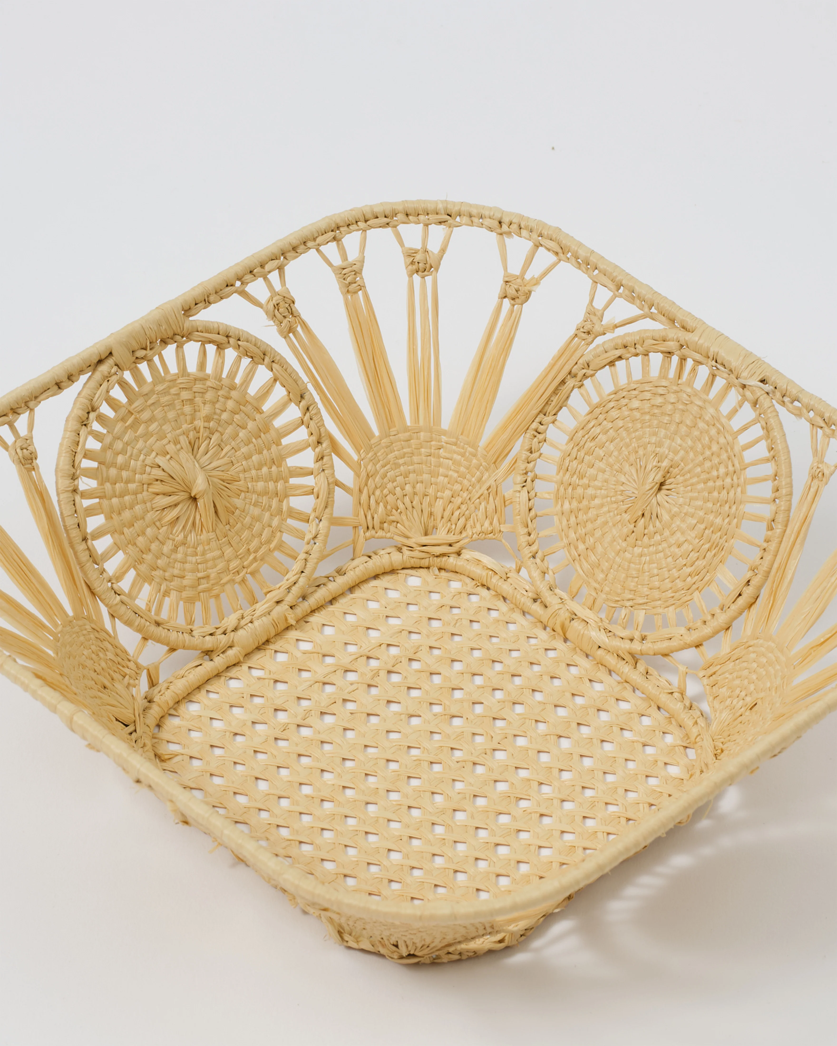 Raffia Bread Basket, Square - Image 4