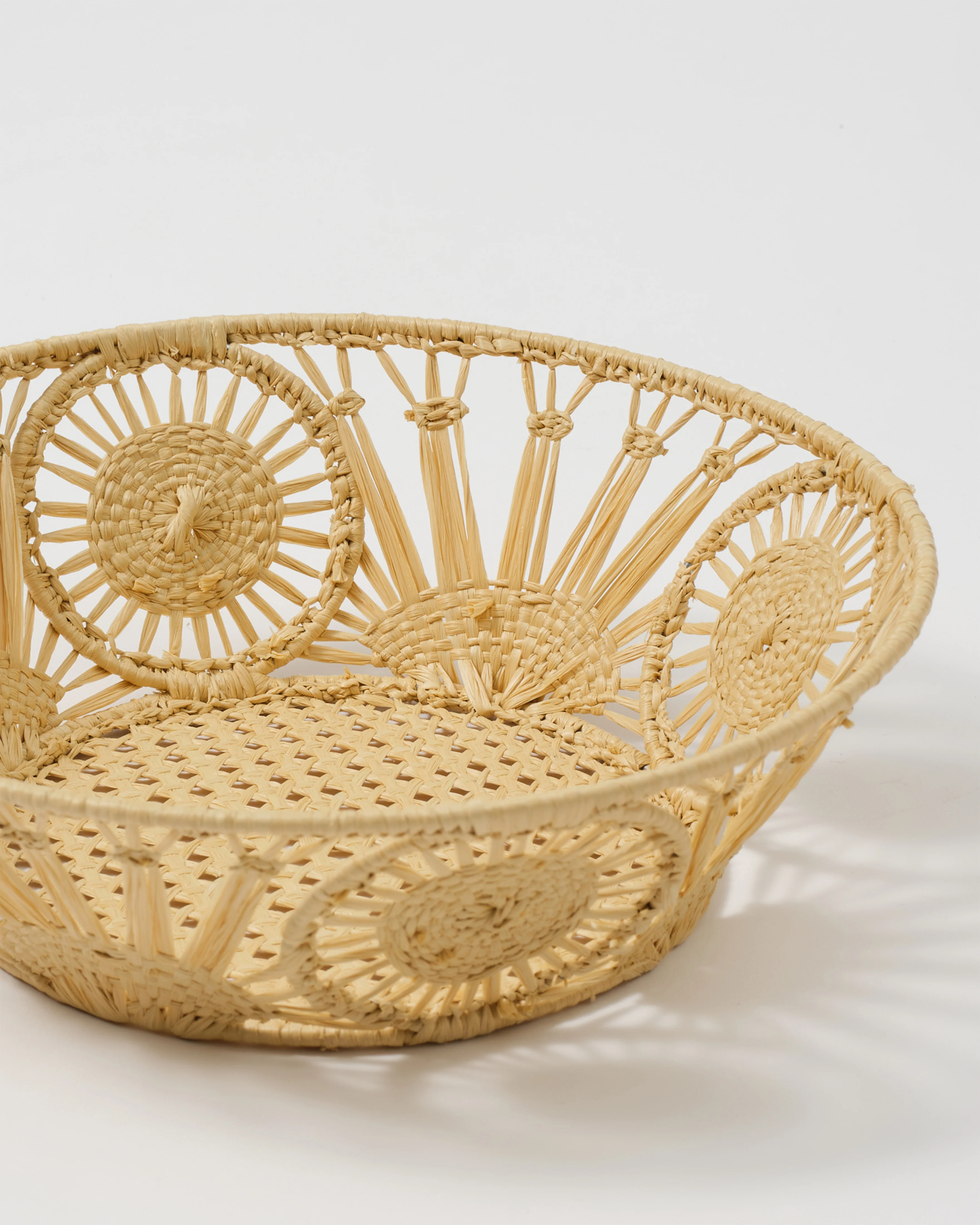 Raffia Bread Basket, Circle - Image 4
