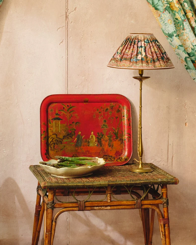 Napoleon III Red Lacquered Tray