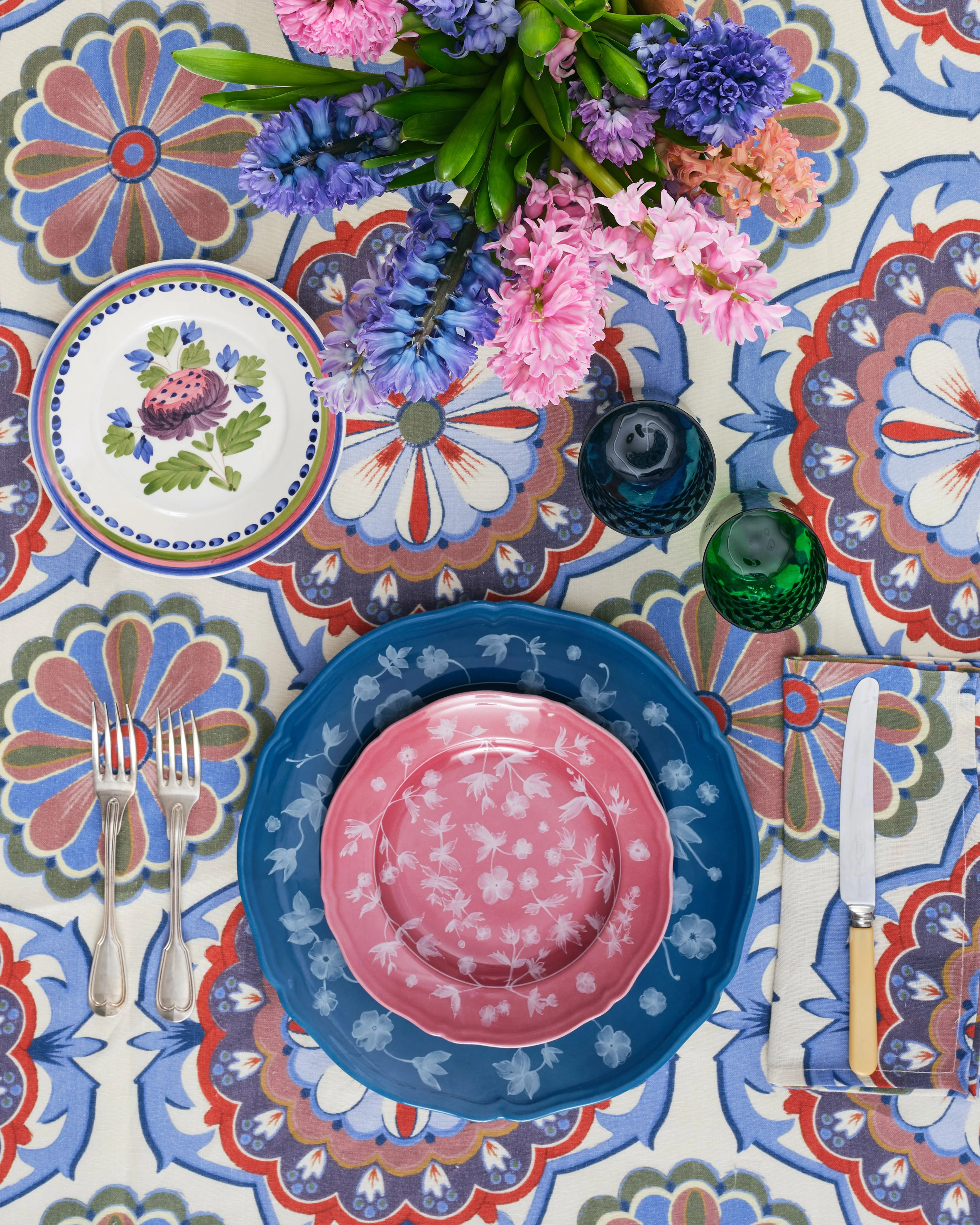 Floral Dessert Plate Pink by Ginori 1735 - Image 6
