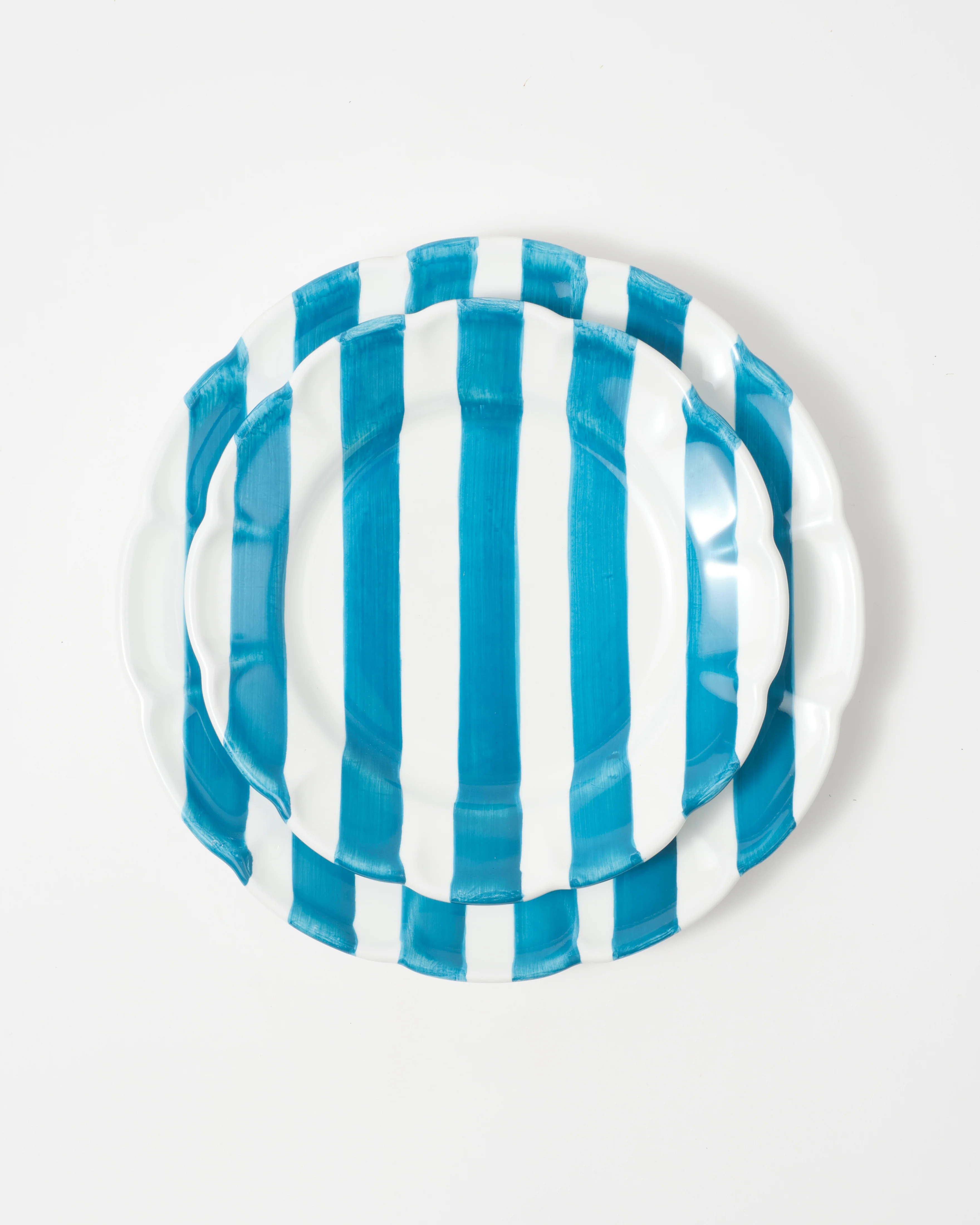 Righe Dinner Plate, Petrol - Image 3