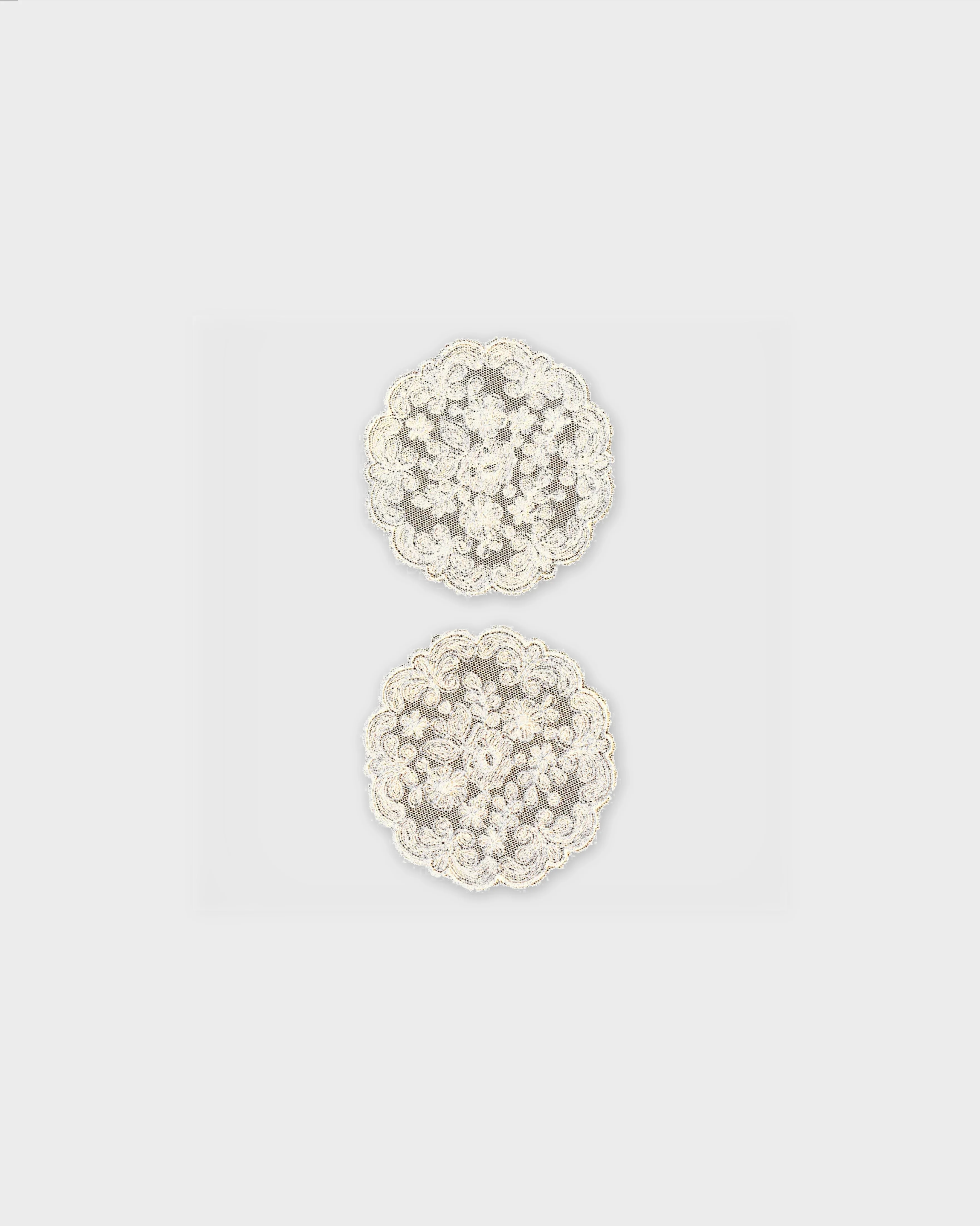 Rose Silk Lace Coasters (Set of 2)